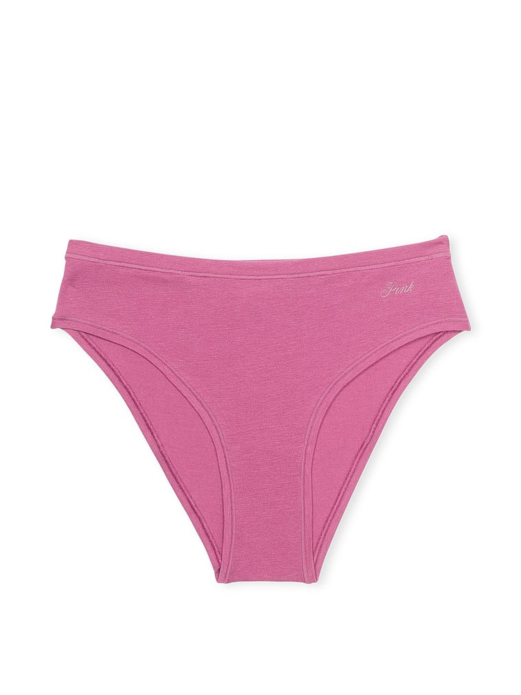 Midnight Mauve Pink Cheeky Cotton Cheeky Knickers - Image 1 of 2