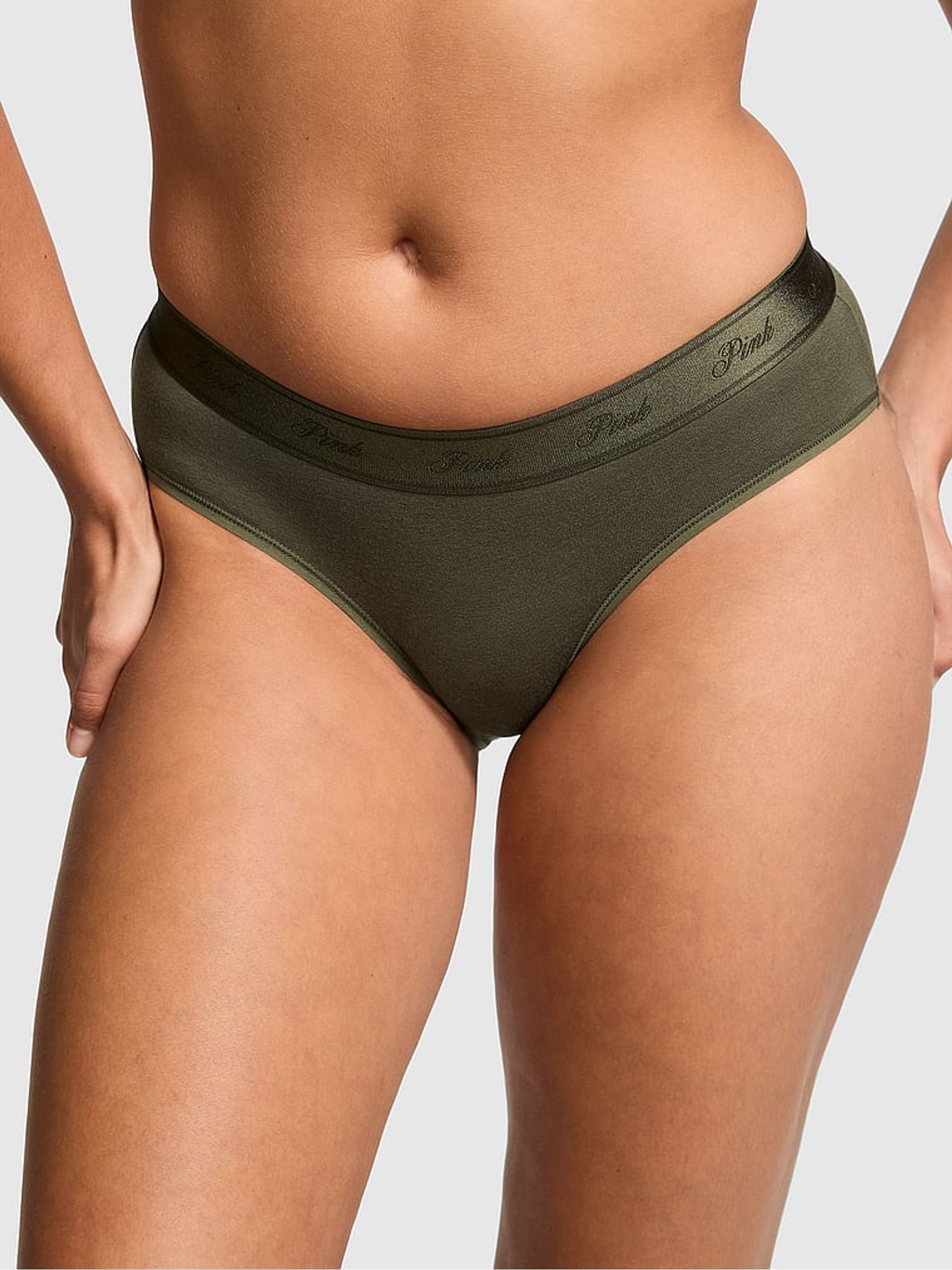 Green/Burgundy/Red/Pink Hipster 5 Pack Knickers - Image 2 of 3