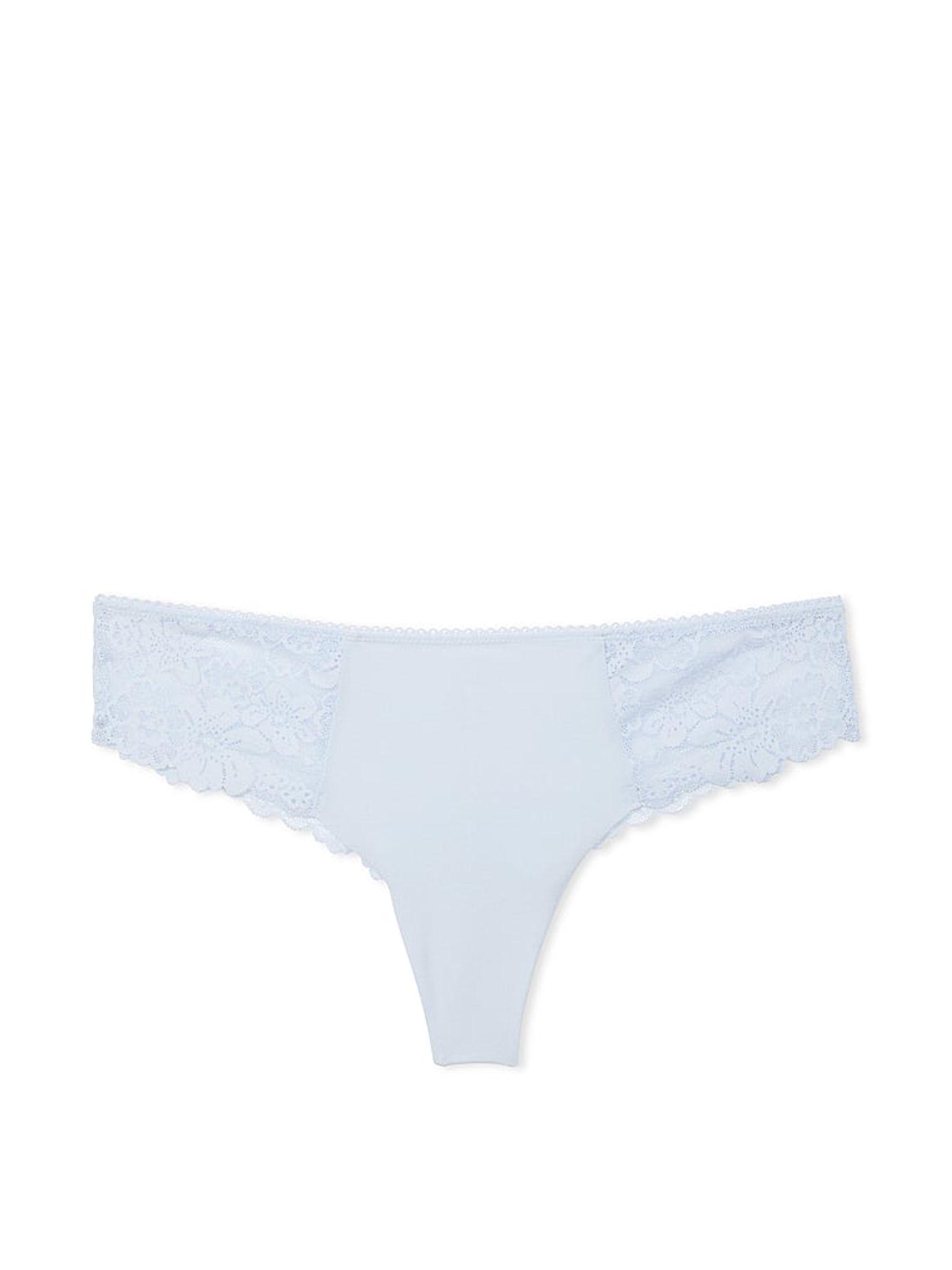 Blue Hydrangea Lace Thong Knickers - Image 3 of 3