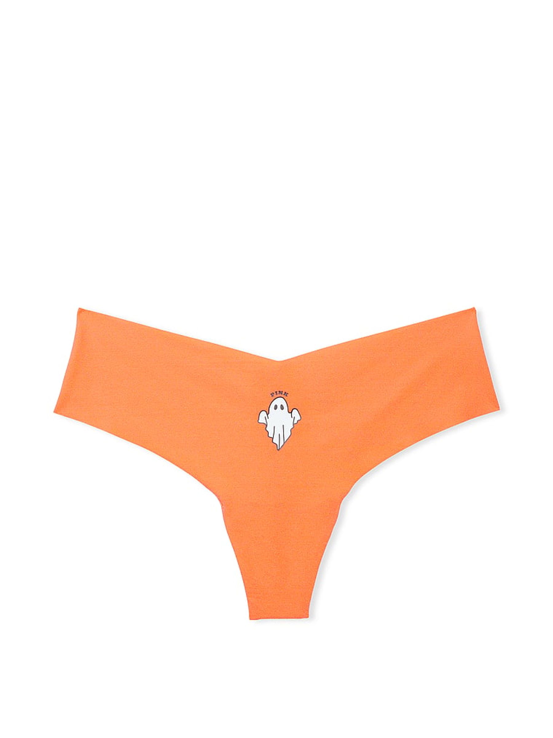 Orange Ghost Thong No Show Lace Trim Hipster Knickers - Image 3 of 3