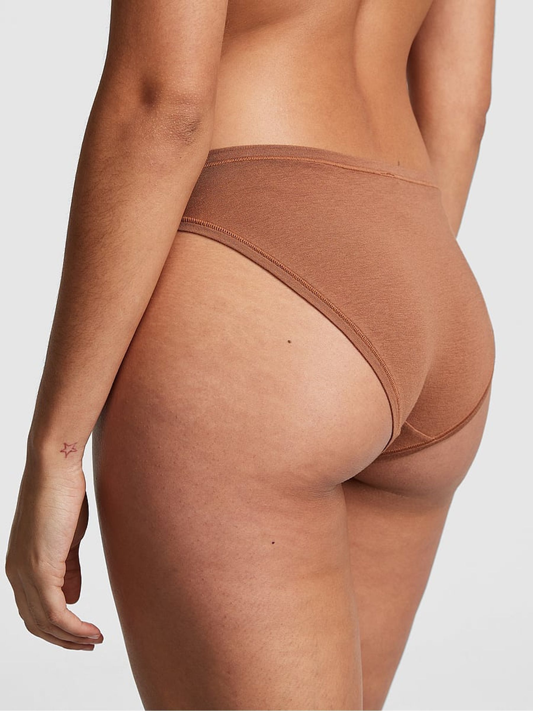 Caramel Nude Bikini Cotton Knickers - Image 2 of 3
