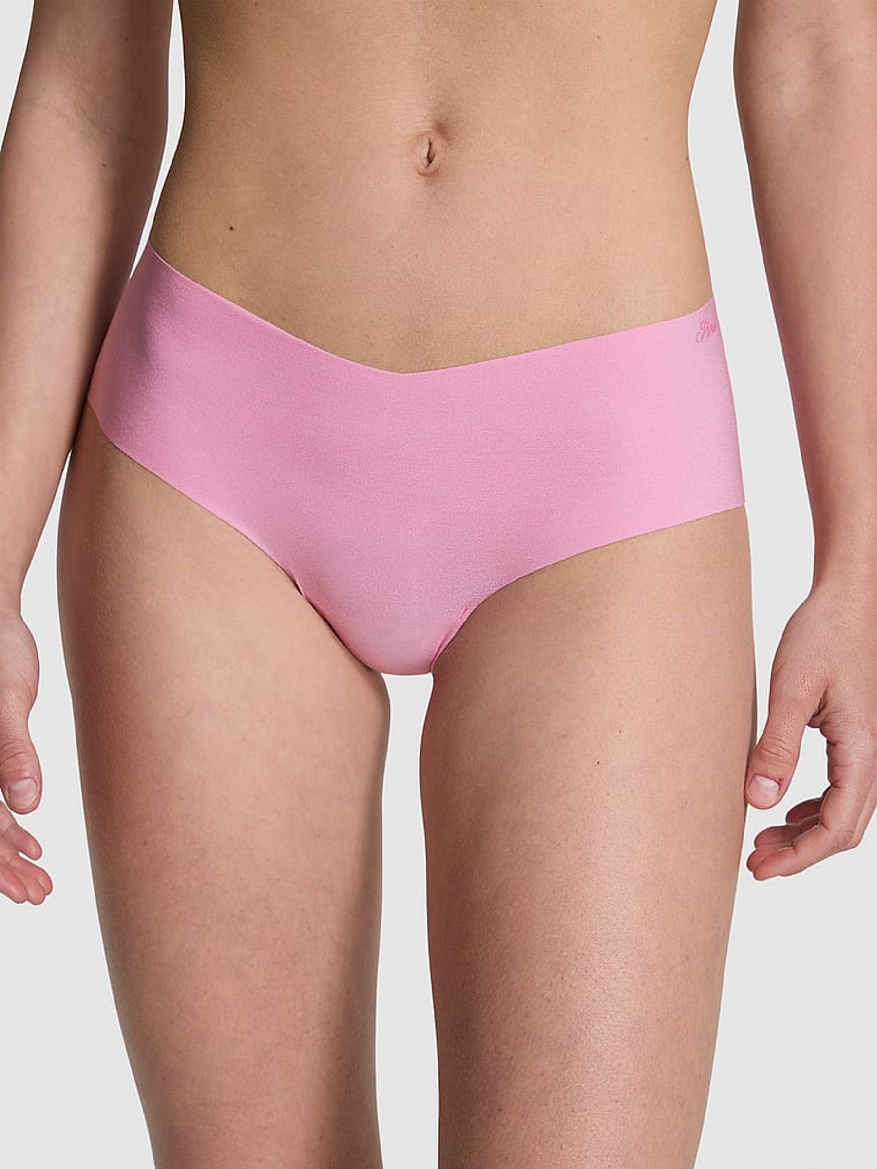 Moonstone Pink Cheeky No Show Lace Trim Hipster Knickers - Image 1 of 1