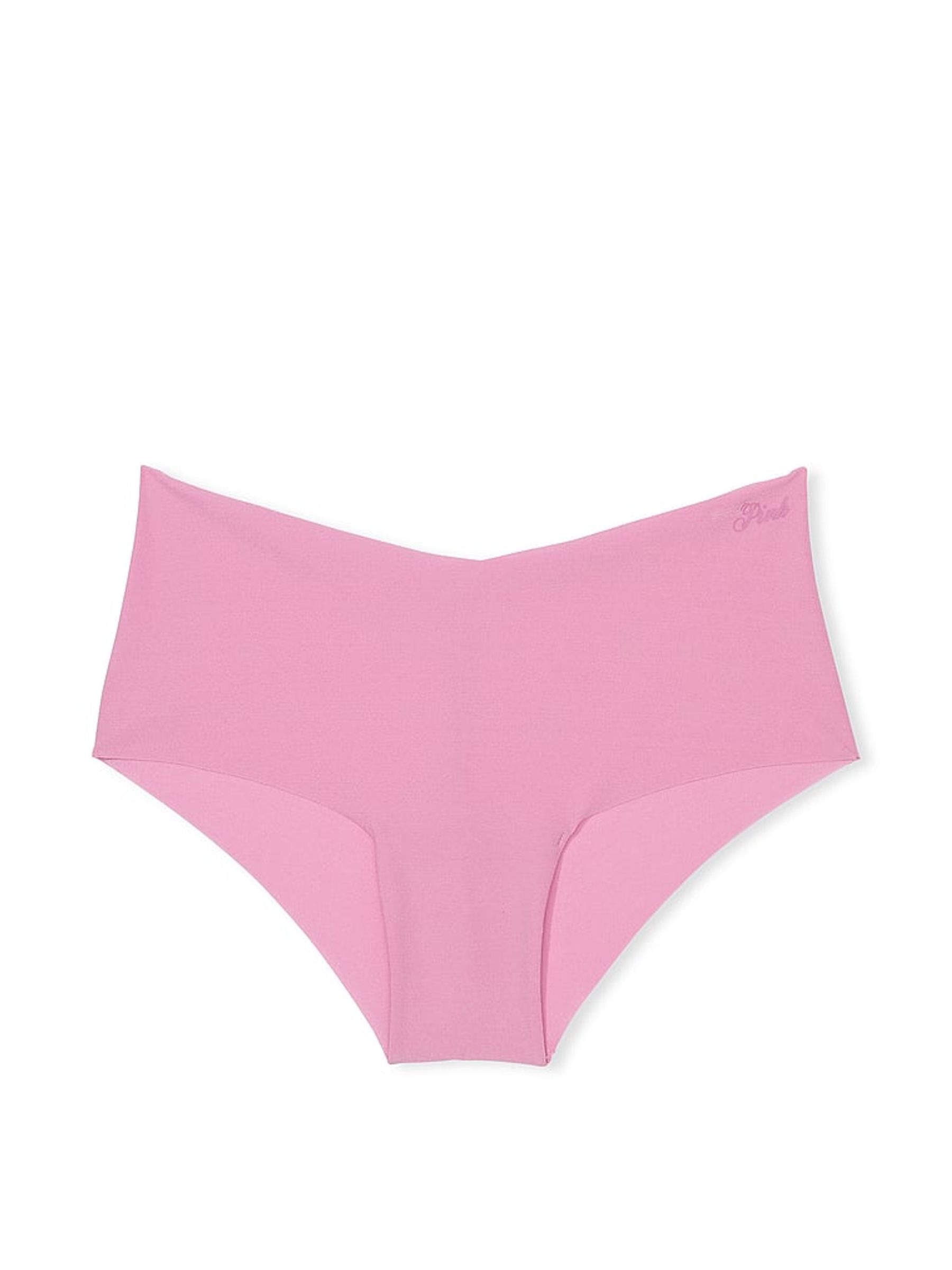 Moonstone Pink Cheeky No Show Lace Trim Hipster Knickers - Image 3 of 3