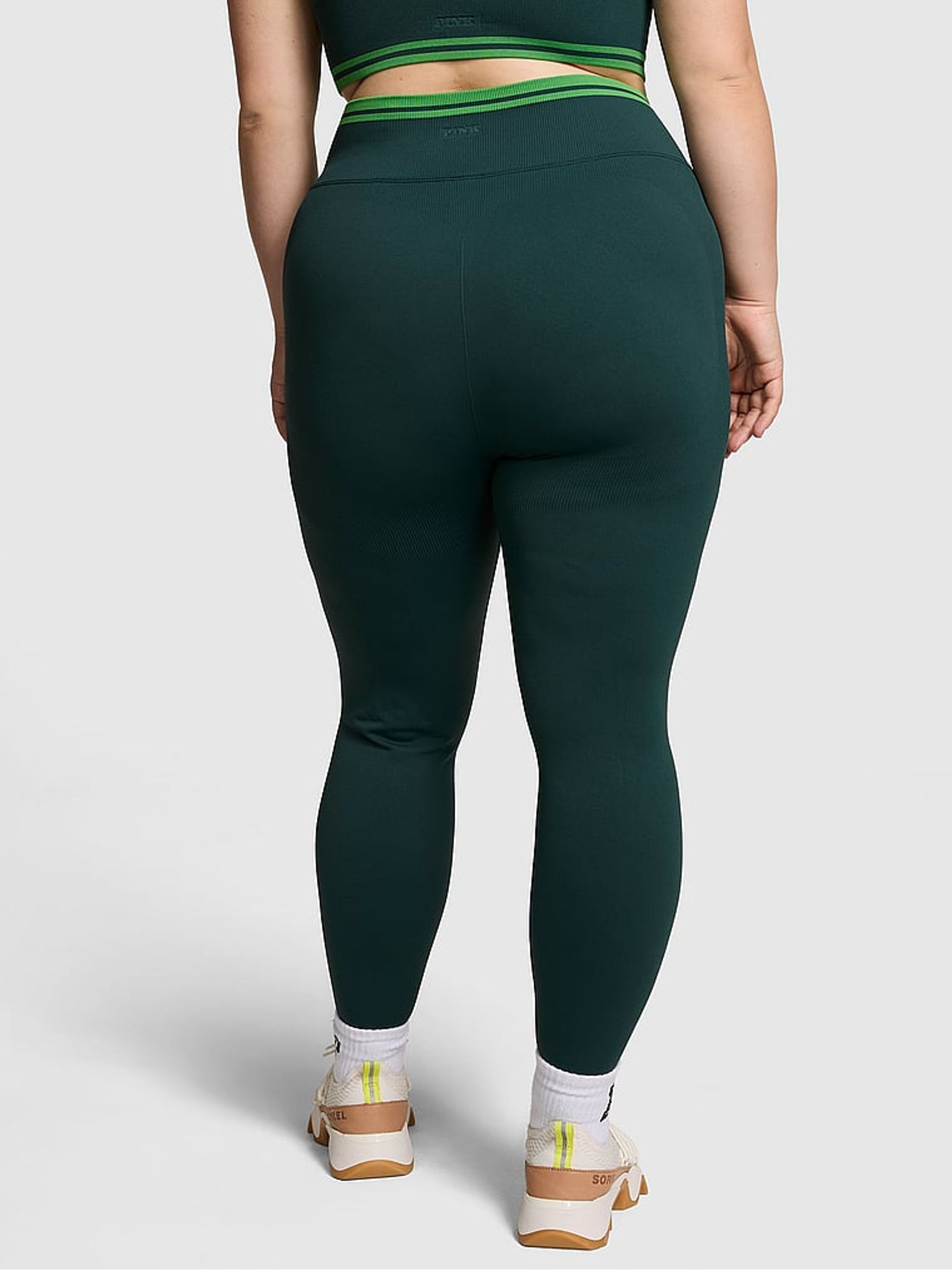 Deep Forest Green Seamless Leggings - Image 2 of 4