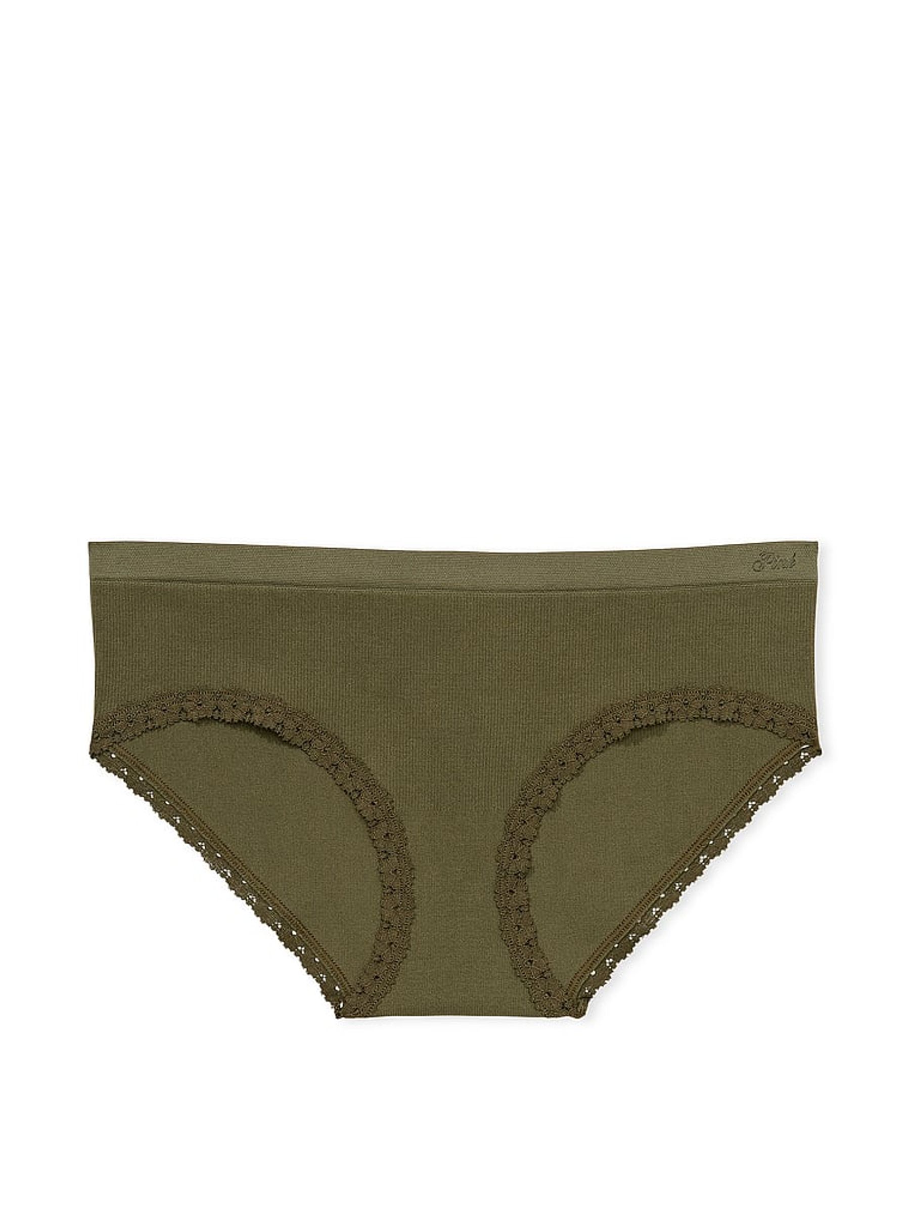 Olive Green Hipster Seamless Knickers - Image 3 of 3