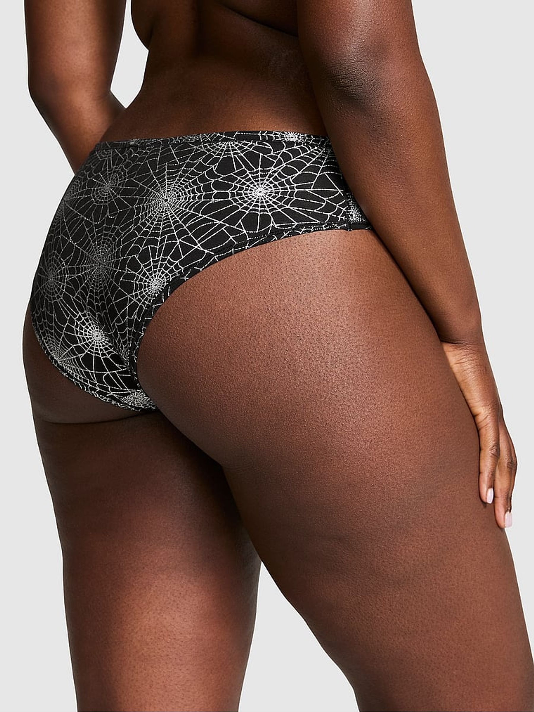 Black Halloween Spider Web Cheeky Cotton Cheeky Knickers - Image 2 of 3