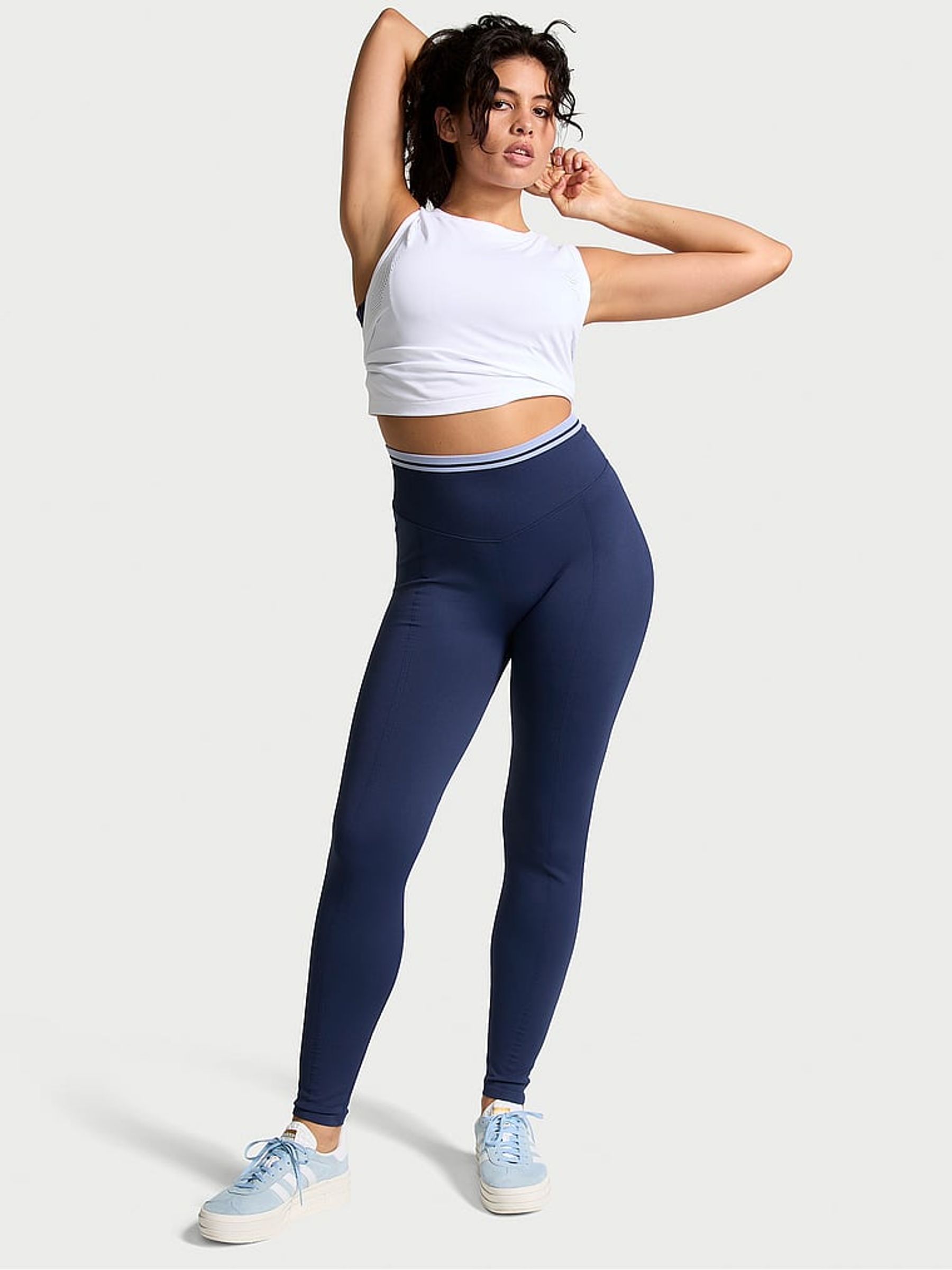 Midnight Navy Blue Seamless Leggings Victoria's Secret UK