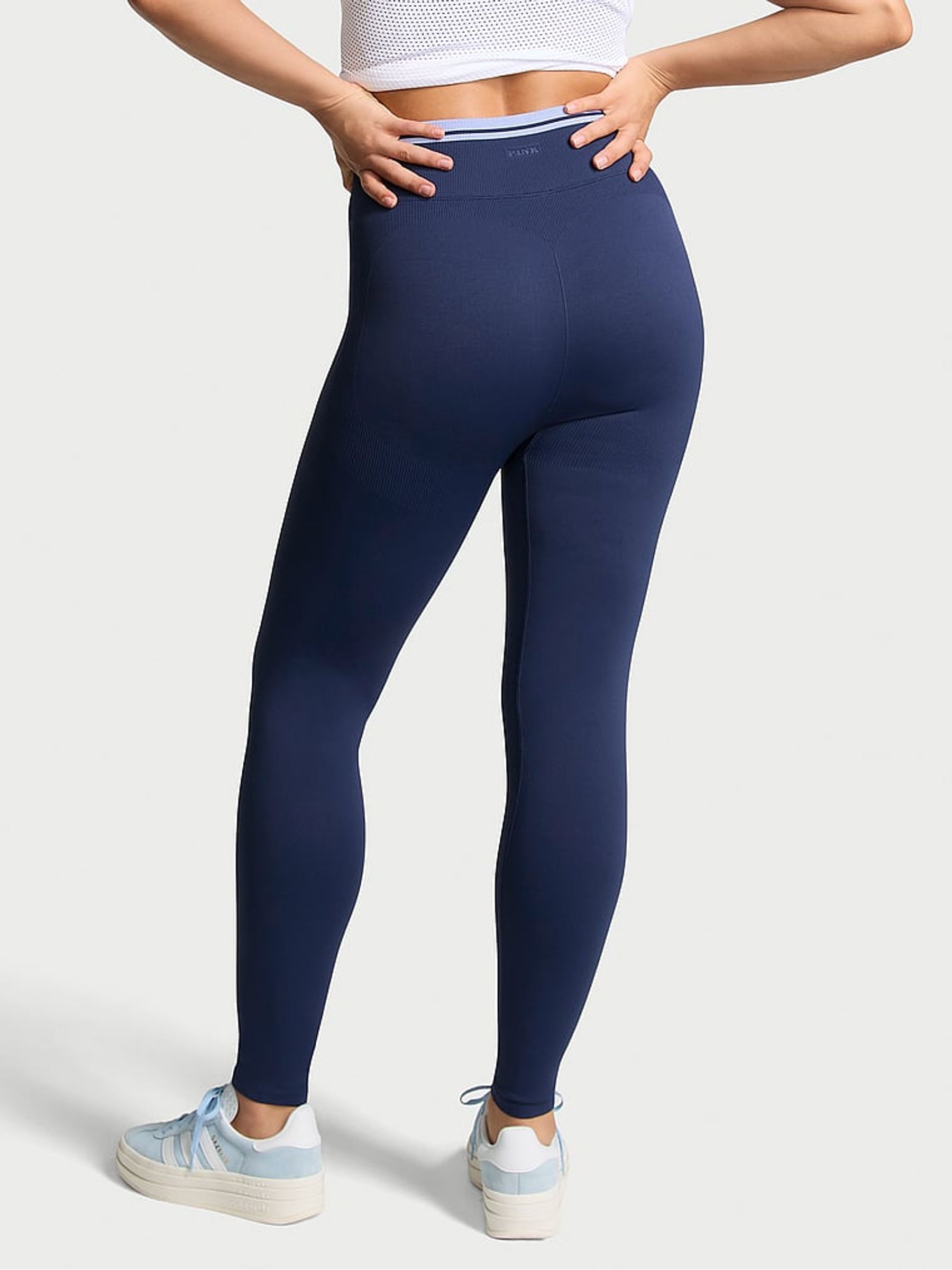 Midnight Navy Blue Seamless Leggings - Image 2 of 3