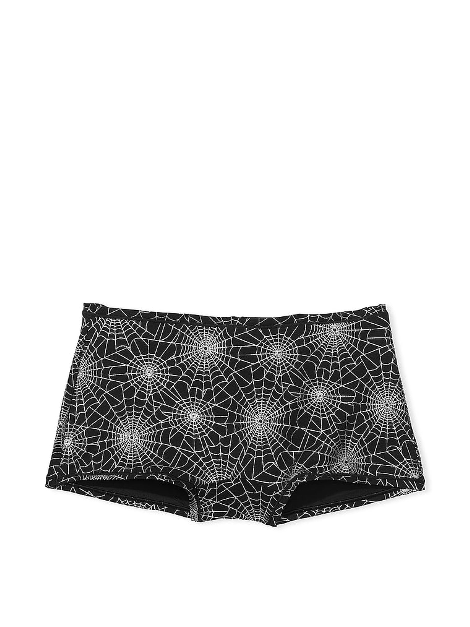 Black Halloween Spiderweb Cotton Boyshort Knickers - Image 3 of 3