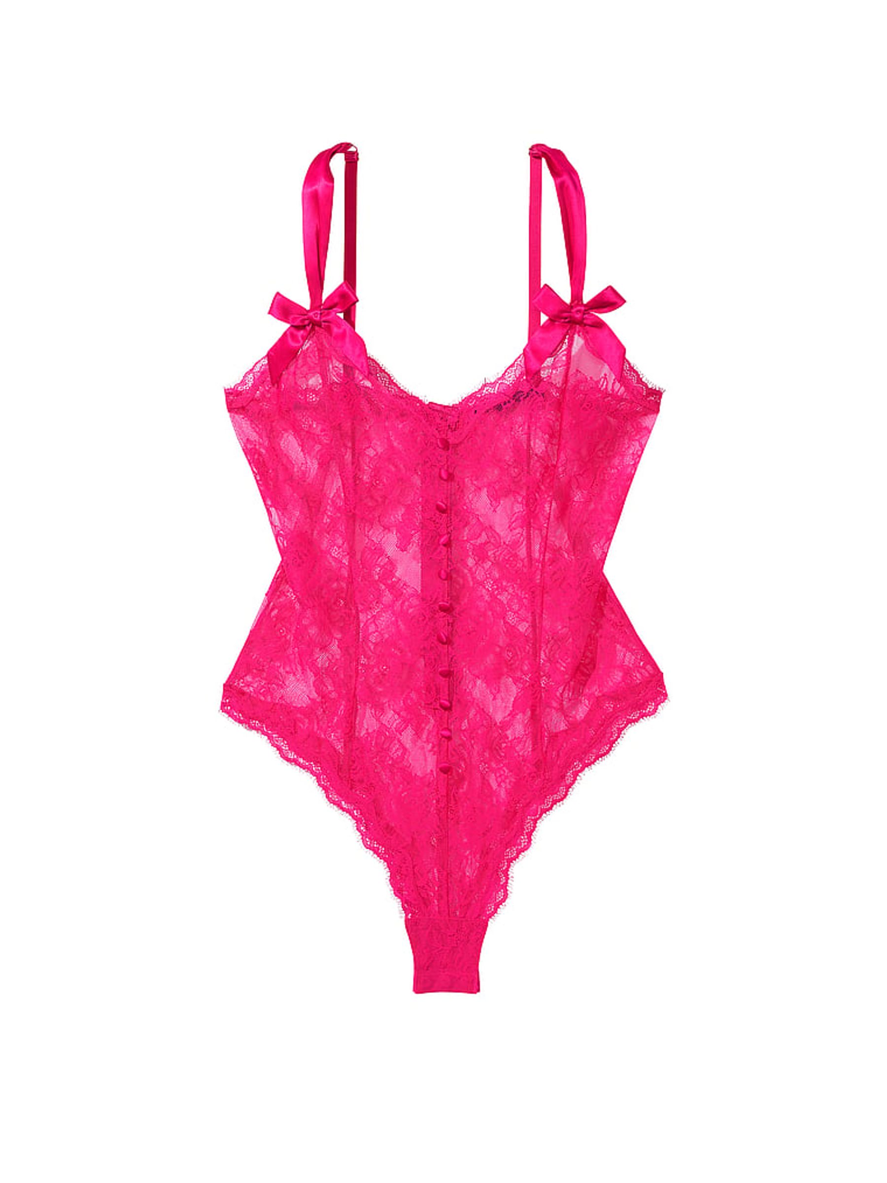 Forever Pink Archive Lace Triangle Bodysuit - Image 3 of 3