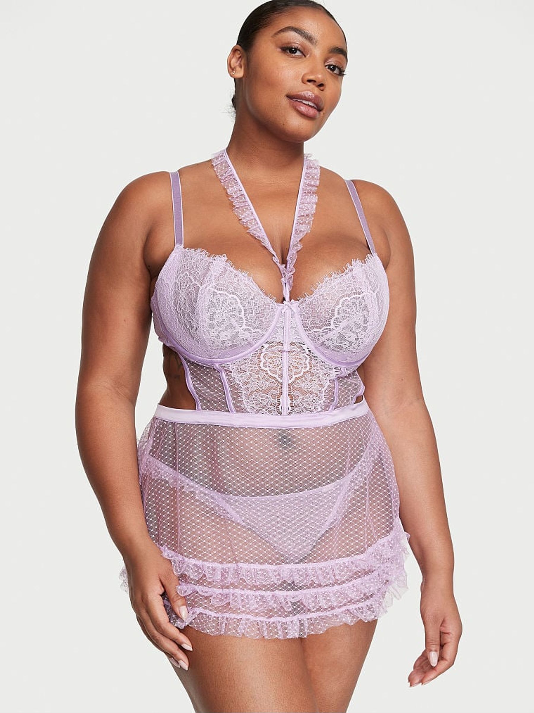 Unicorn Purple High Neck Wicked Babydoll - Image 1 of 3