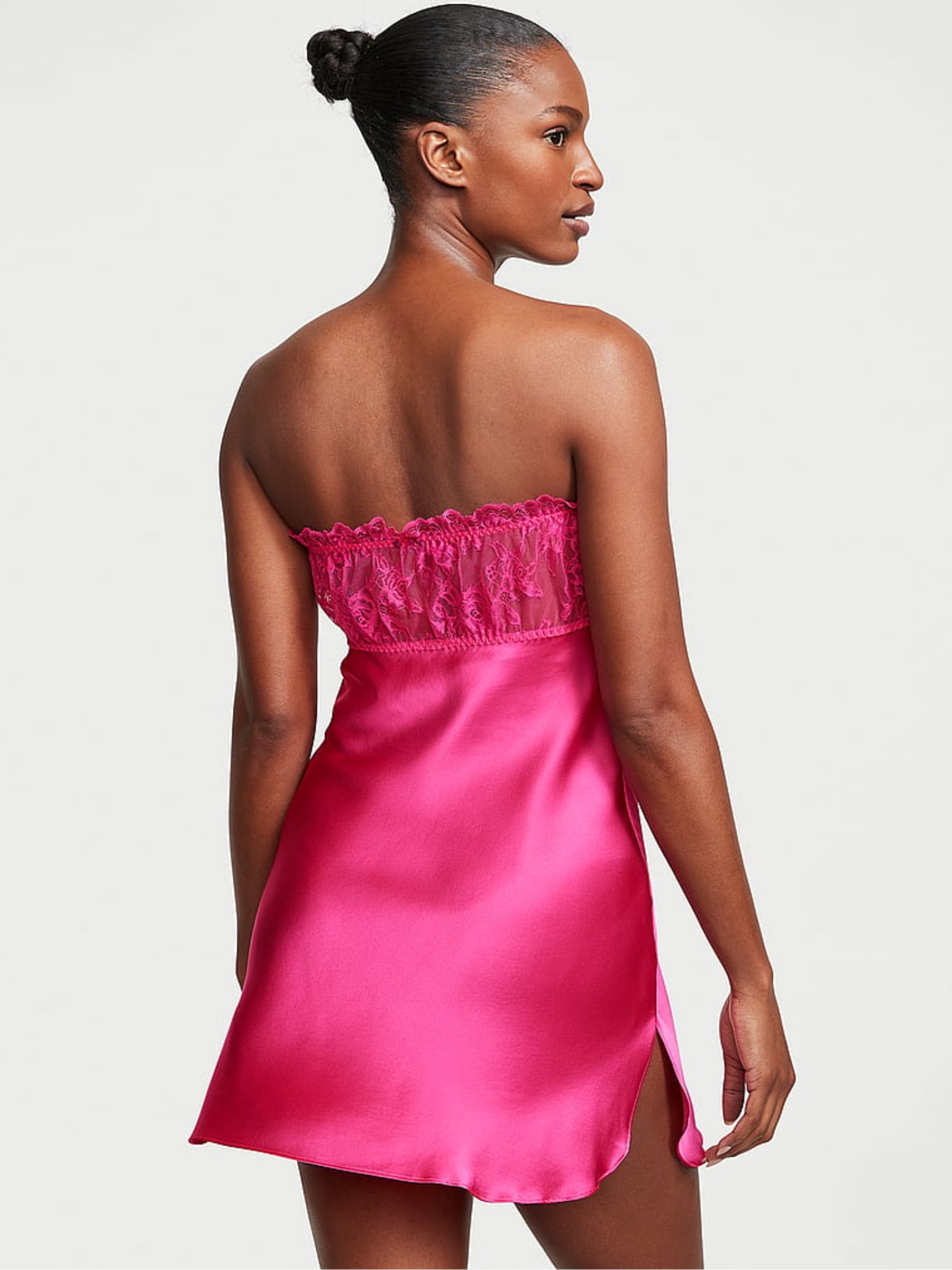 Forever Pink Archive Lace Strapless Slip Dress - Image 2 of 3