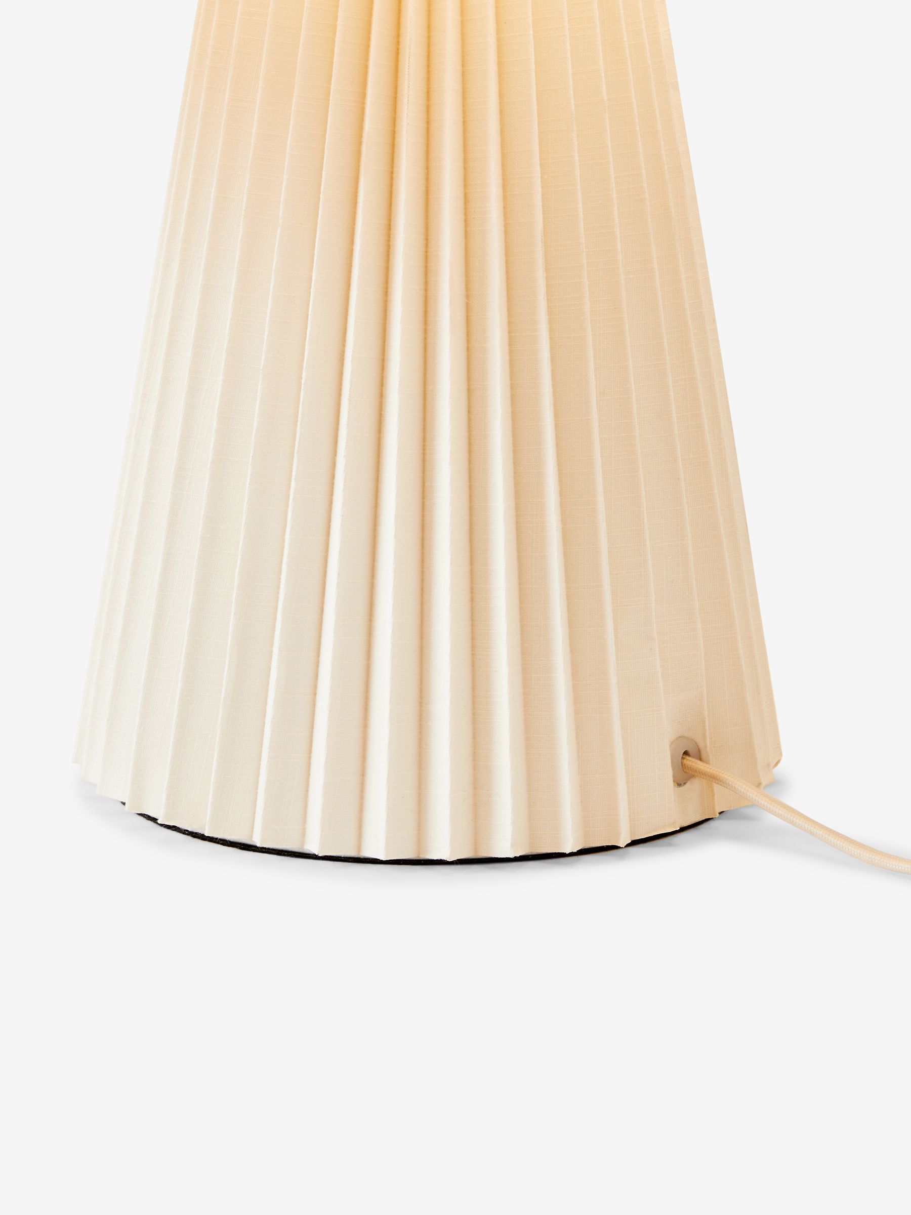 Lila Pleated Table Lamp in Cream - Image 6 of 6