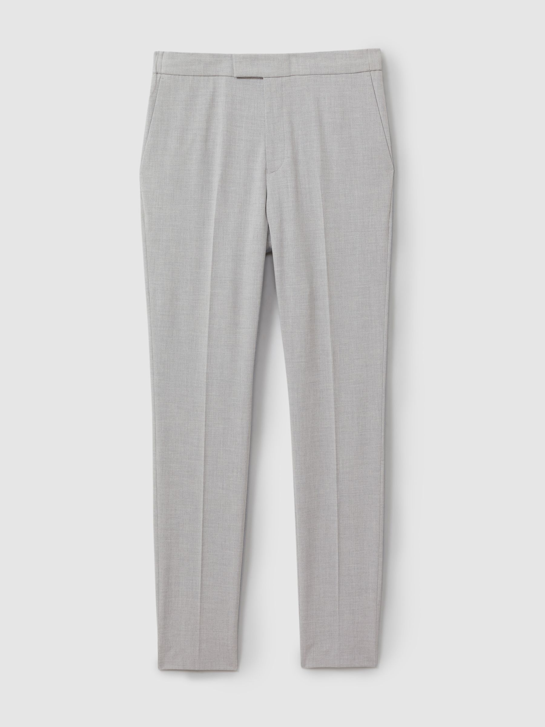 Slim-Fit Drawstring Trousers in Grey - Image 2 of 6