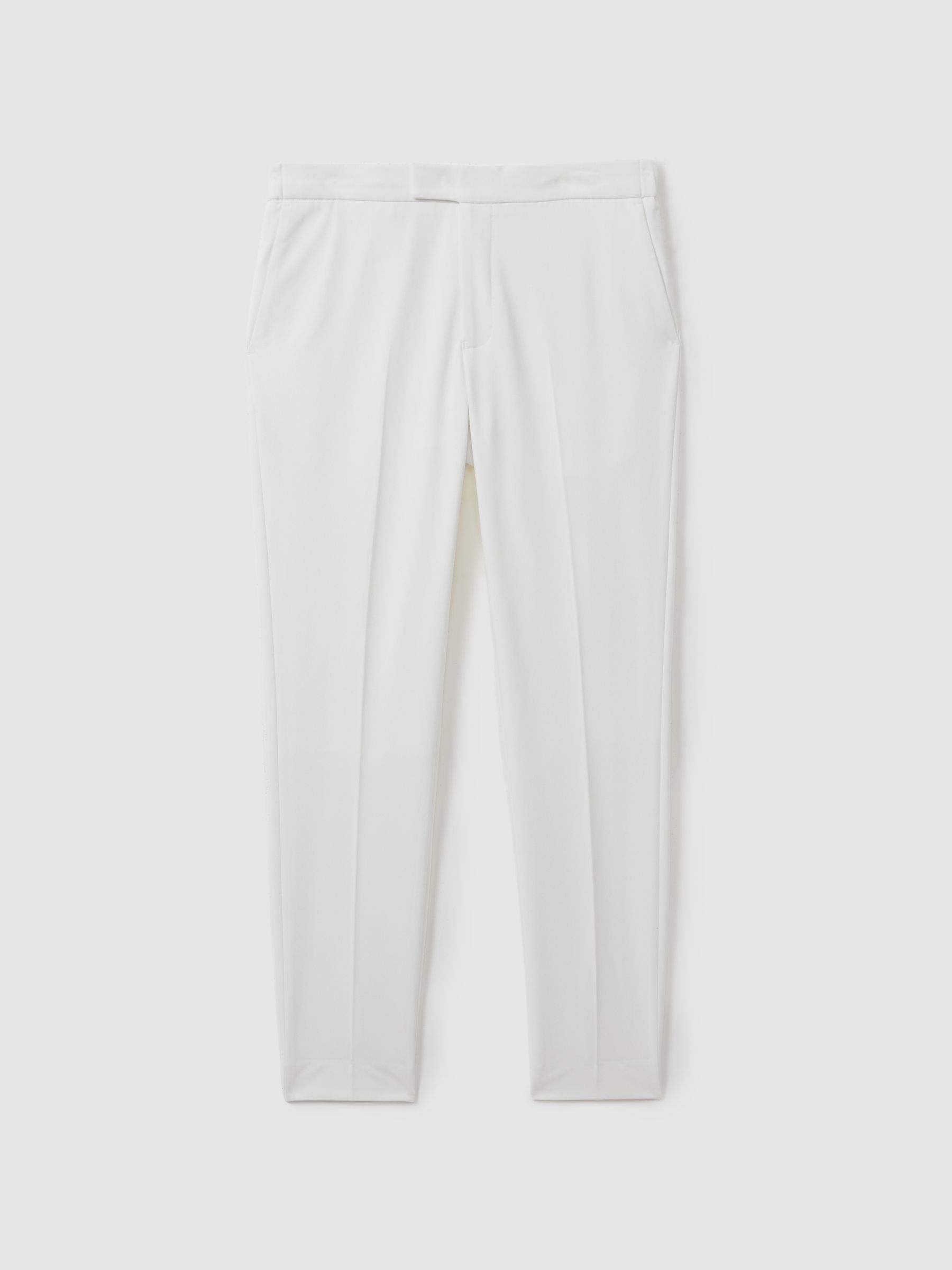 Relaxed Drawstring Trousers in White - Image 2 of 5 Relaxed Drawstring Trousers in White - Image 2 of 5