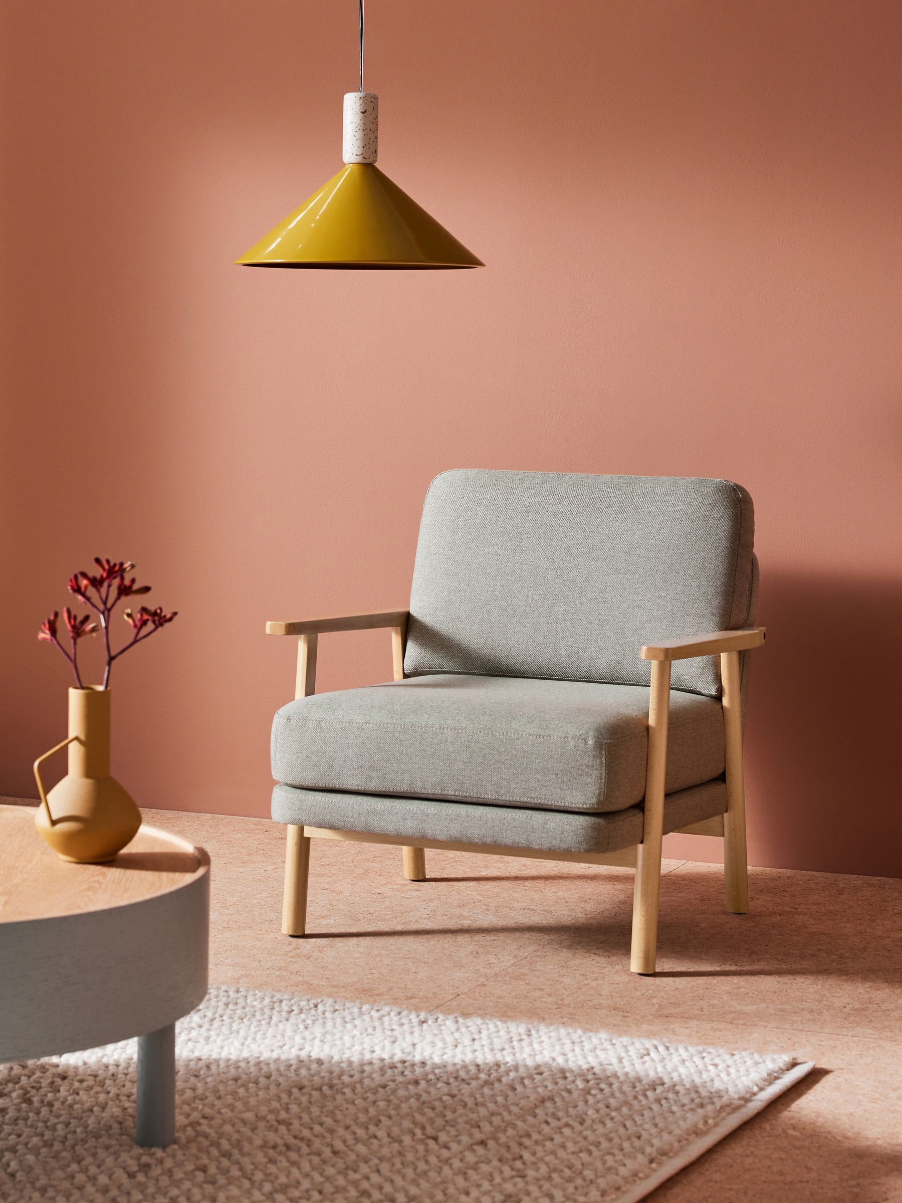 Lars Accent Chair in Mountain Grey - Image 1 of 6