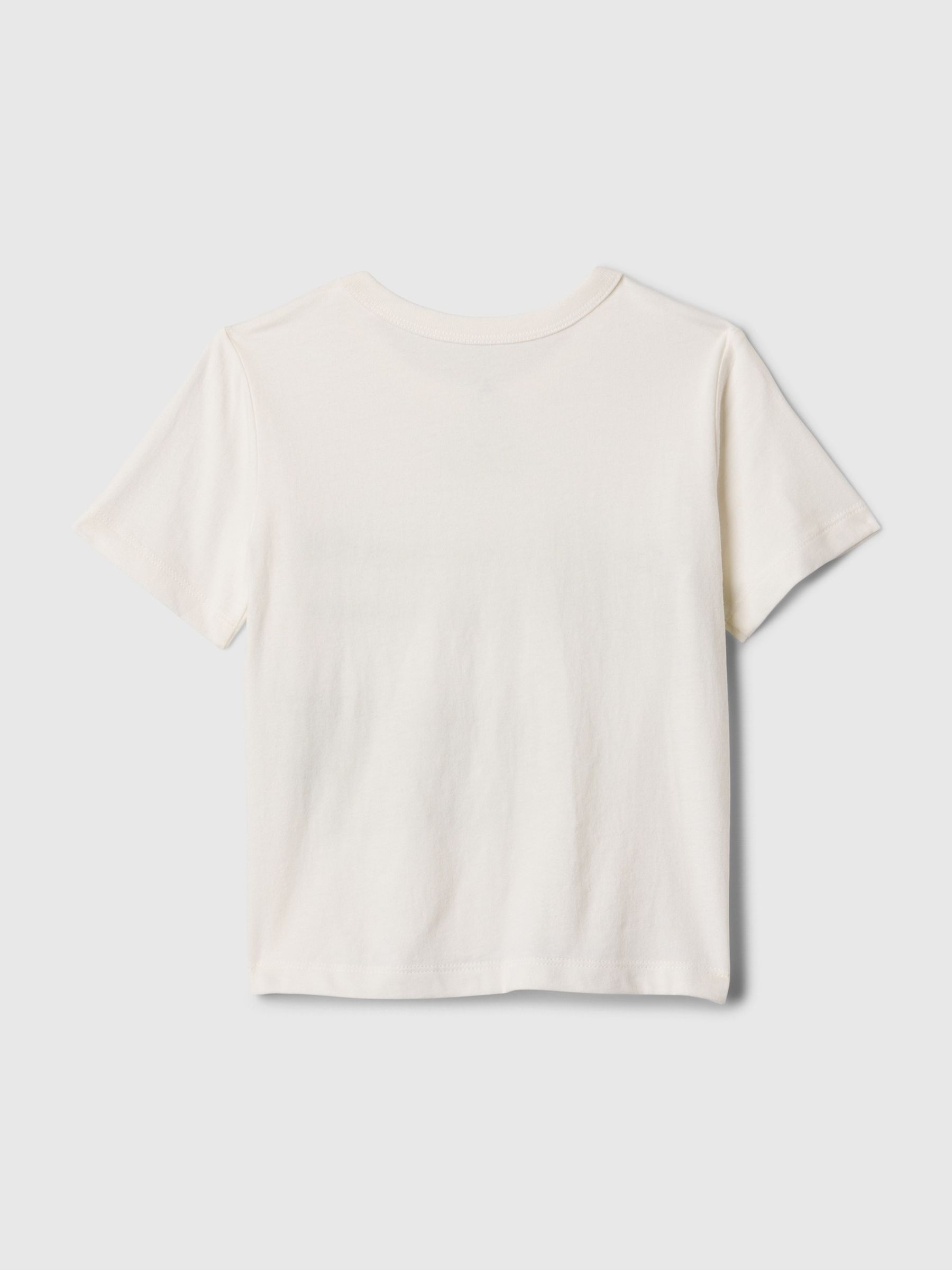Cream Crocodile Graphic Logo Short Sleeve Crew Neck T-Shirt (Newborn-5yrs) - Image 3 of 3