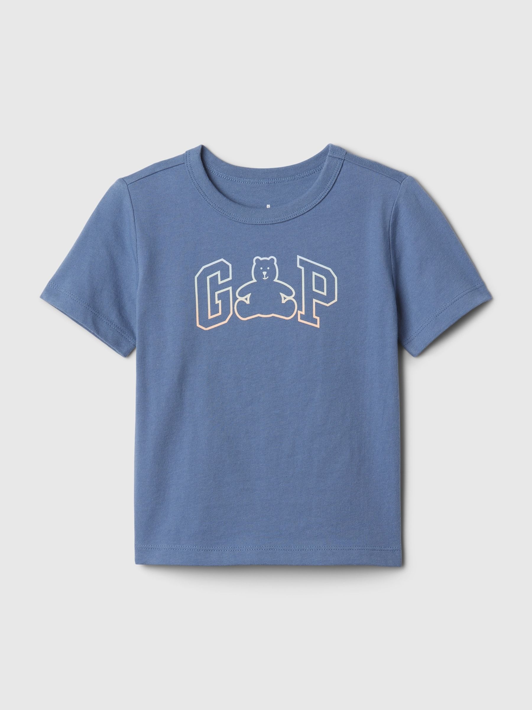 Blue Branan Bear Graphic Logo Short Sleeve Crew Neck T-Shirt (Newborn-5yrs) - Image 1 of 2