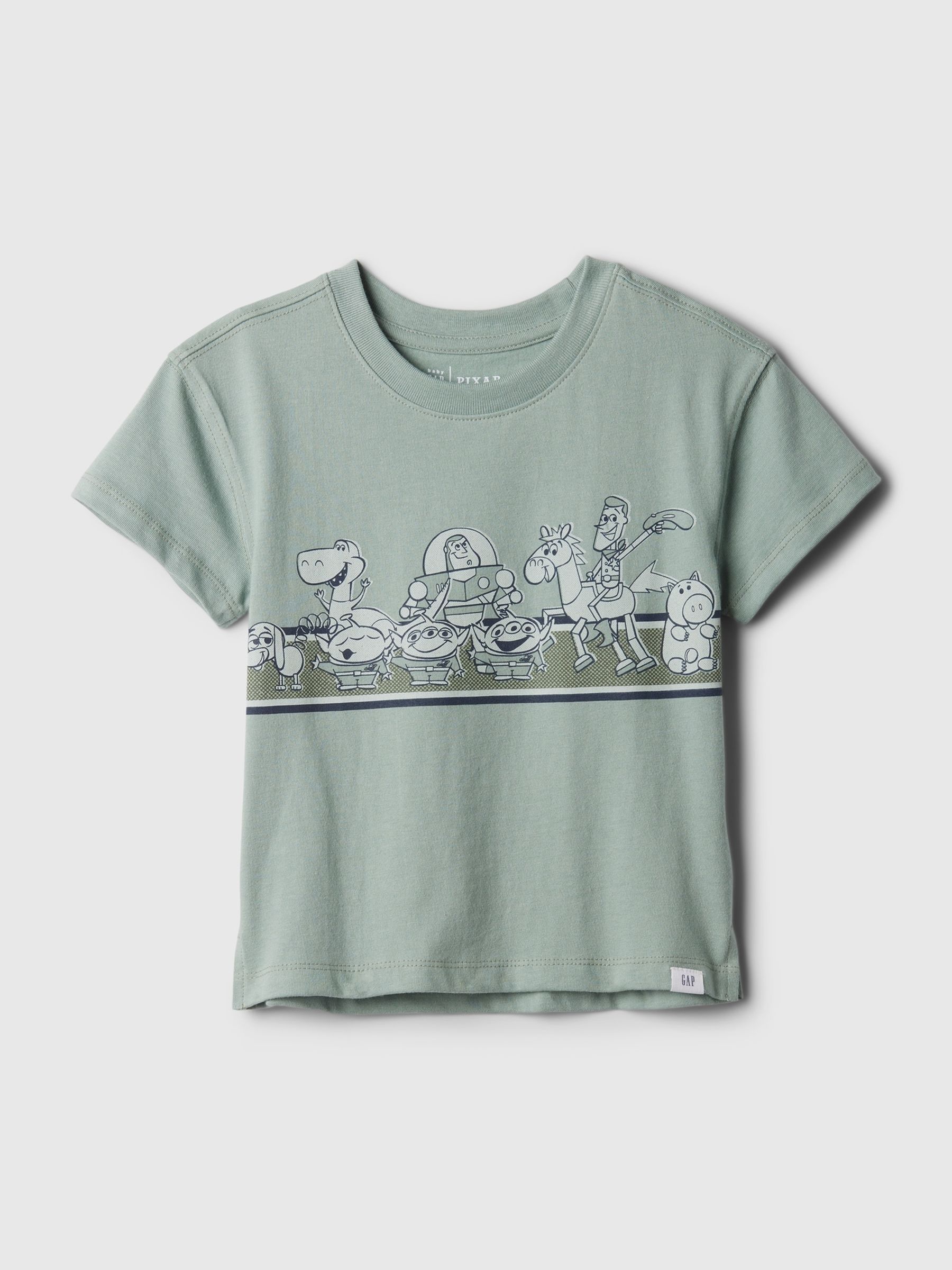 Green Disney Toy Story Graphic Short Sleeve Crew Neck T-Shirt (6mths-5yrs) - Image 1 of 1