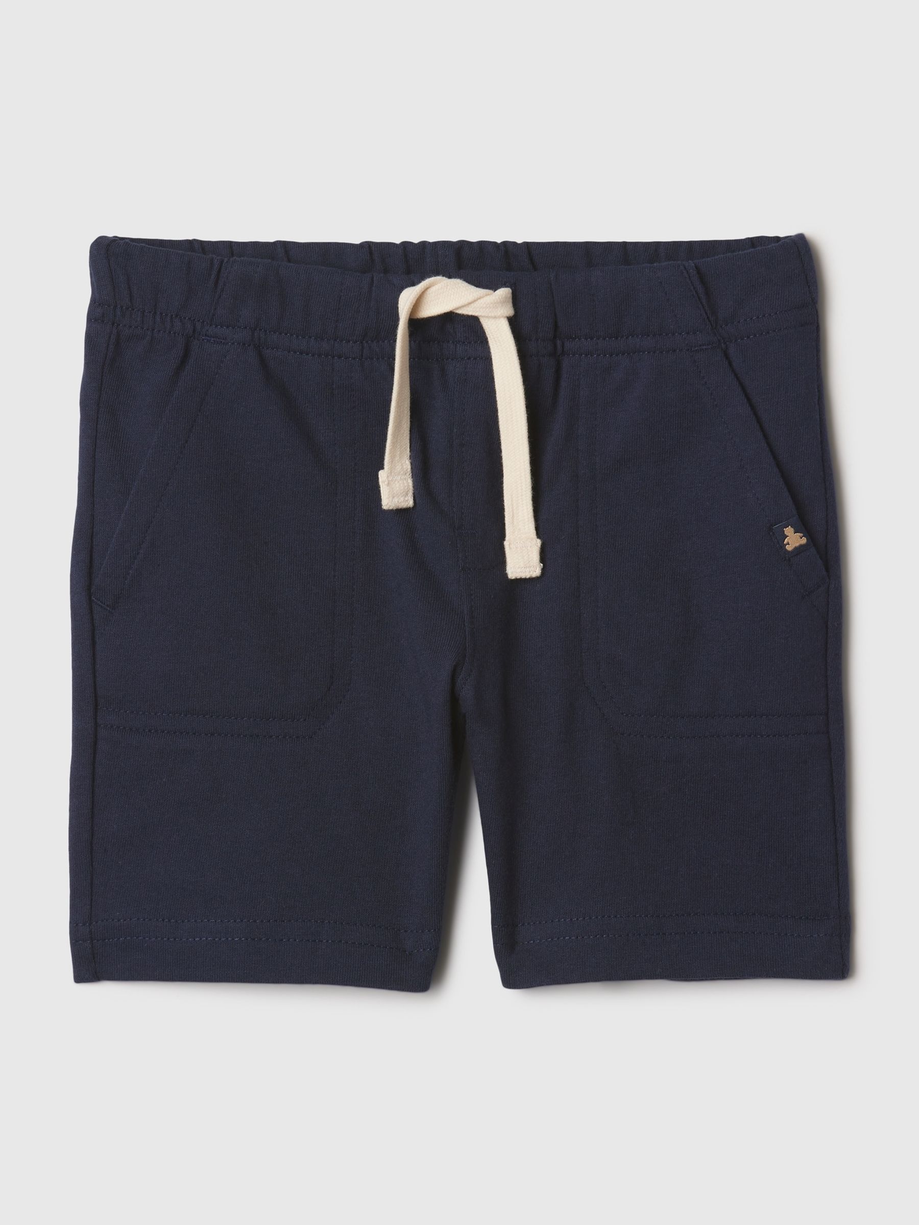 Navy Brannan Bear Pull On Shorts (Newborn-5yrs) - Image 1 of 3