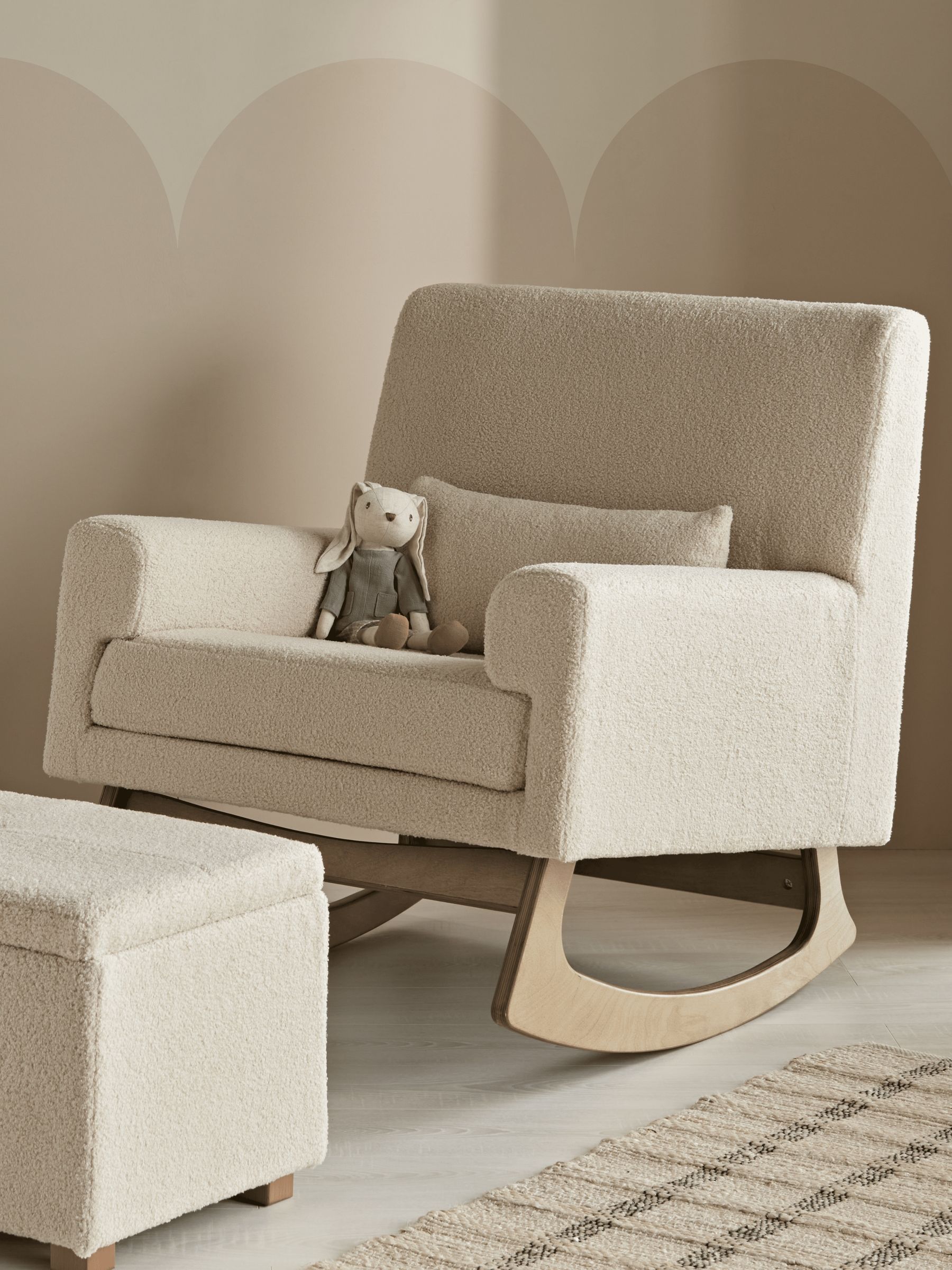 Gaia Baby Biscuit Serena Nursing Rocking Chair with Oak Legs - Image 1 of 5