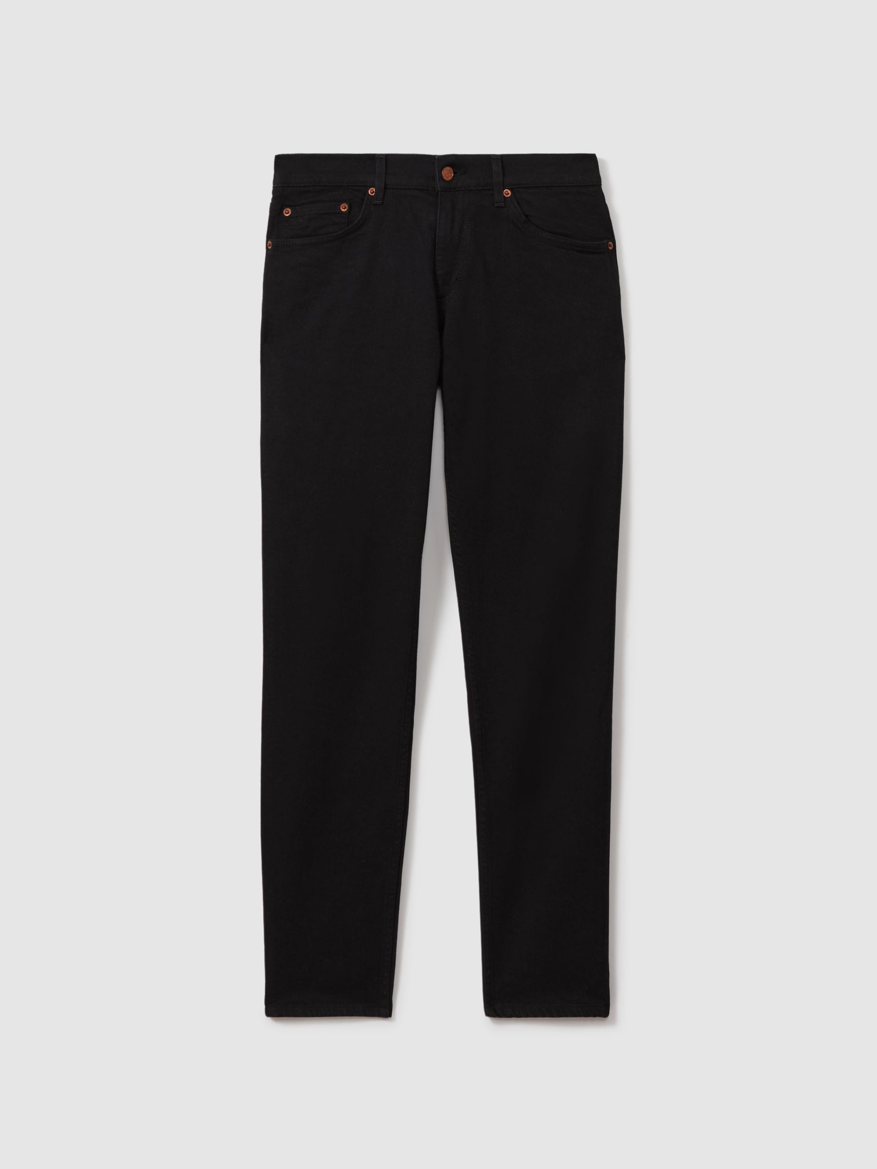 Oscar Jacobson Slim Fit Jeans in Black - Image 2 of 6 Oscar Jacobson Slim Fit Jeans in Black - Image 2 of 6