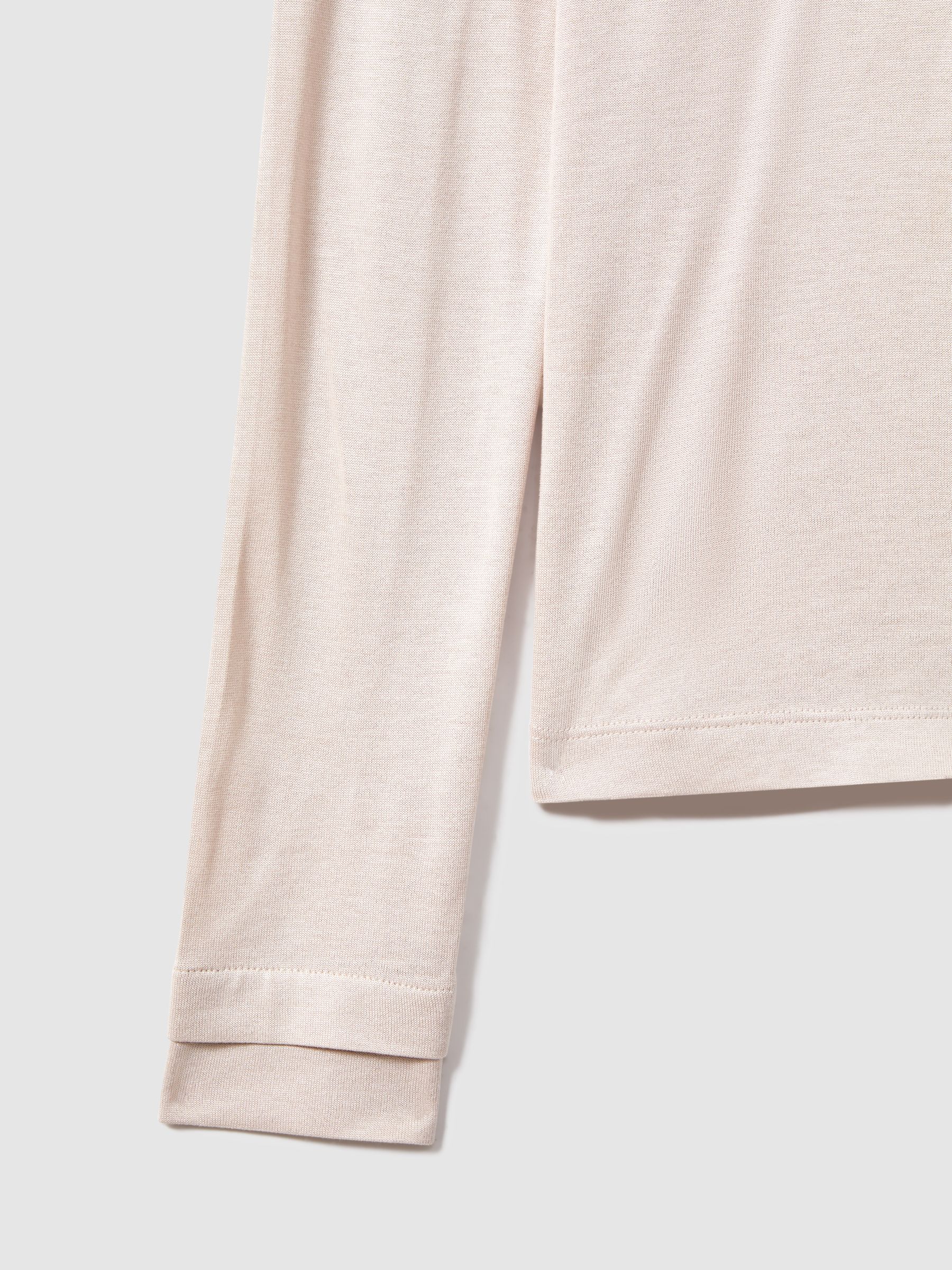 Jersey V-Neck Top in Stone - Image 5 of 5