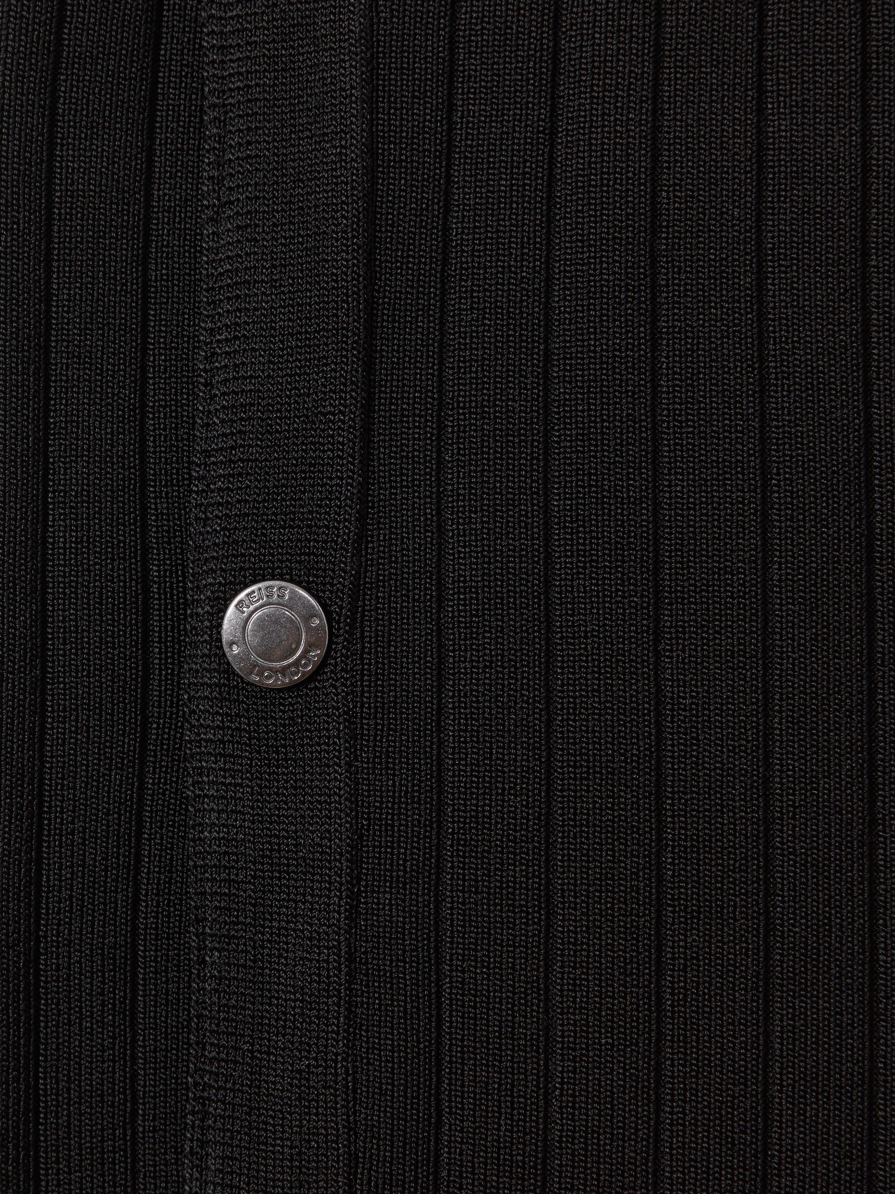 Ribbed Elasticated Waist Shorts in Black - Image 6 of 6
