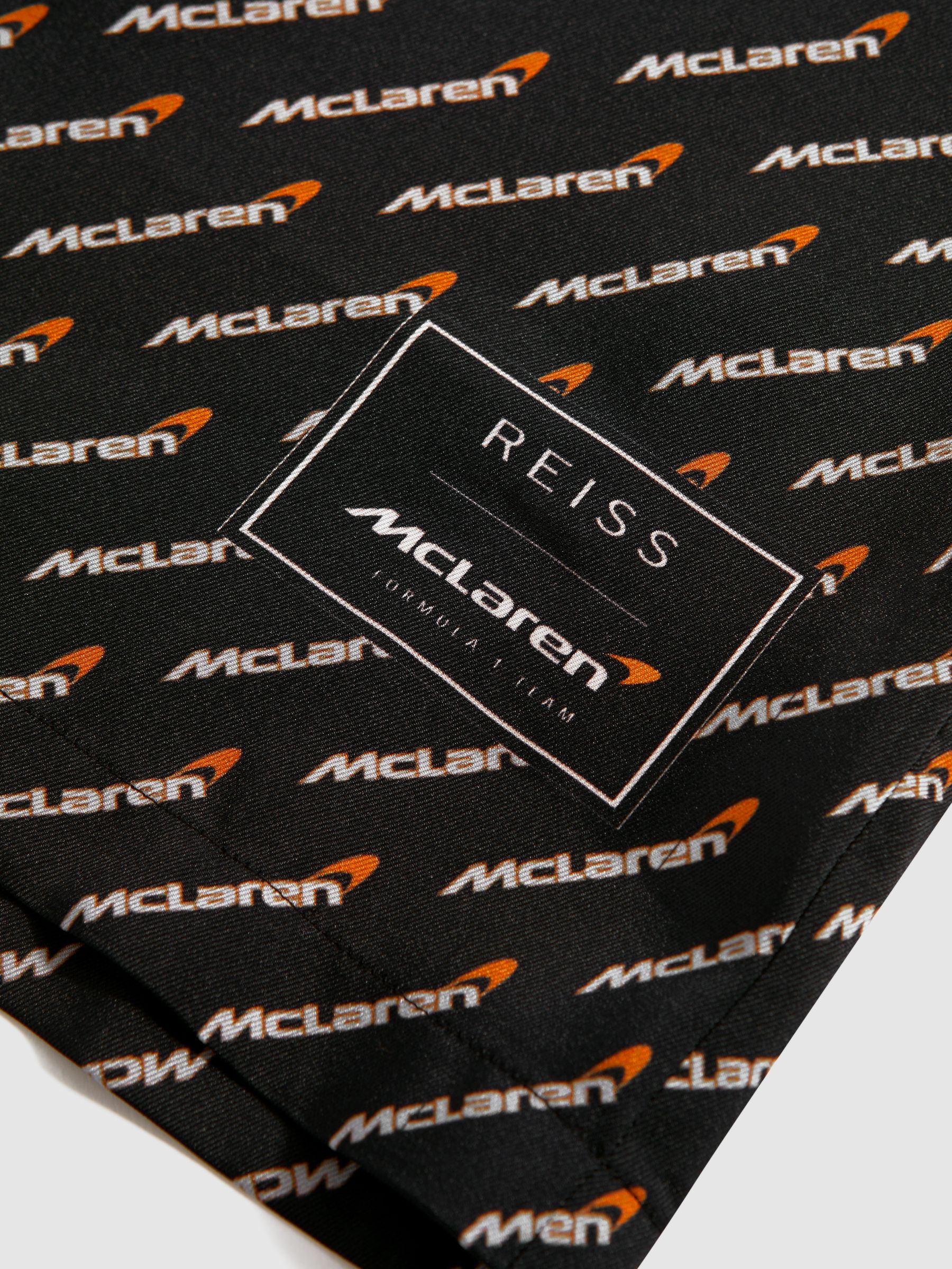 9-13 yrs McLaren F1 Silverstone Cuban Collar Shirt in Black Multi - Image 8 of 8