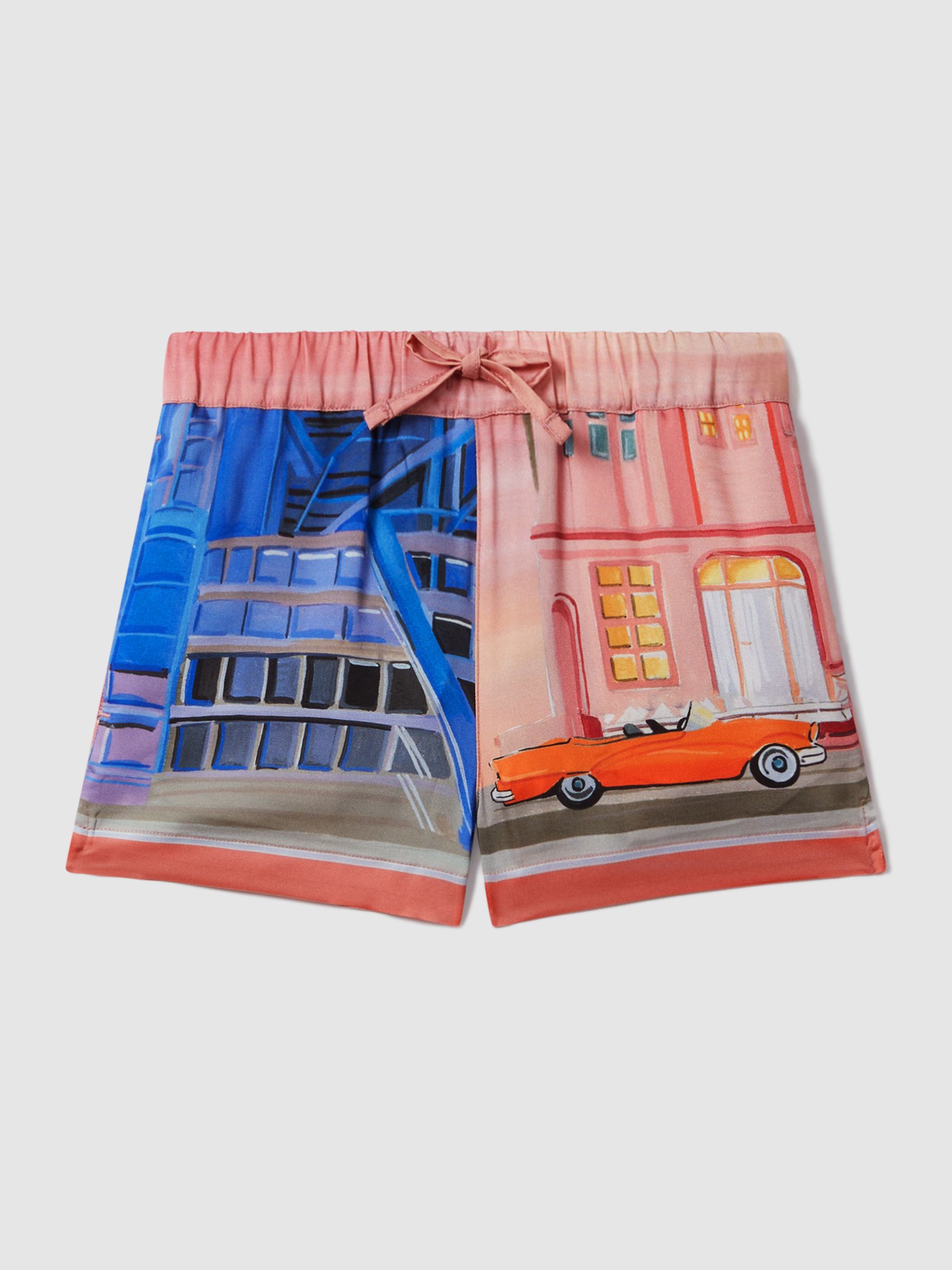Senior McLaren F1 Miami Drawstring Shorts in Pink Multi - Image 2 of 7