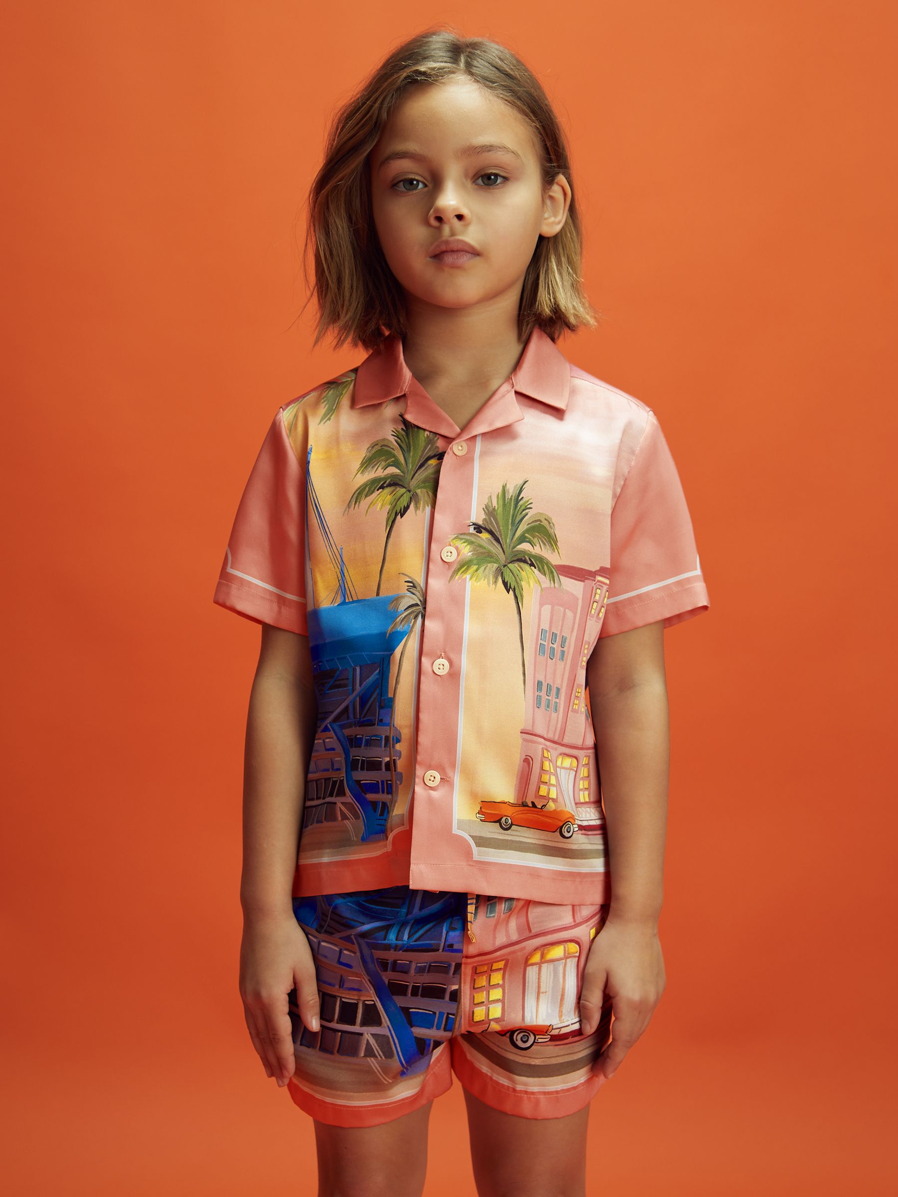 Senior McLaren F1 Miami Drawstring Shorts in Pink Multi - Image 5 of 7
