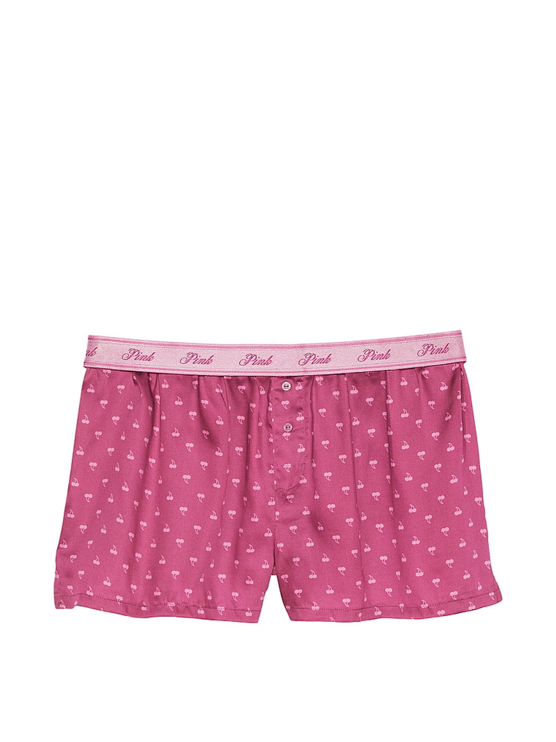 Pink Cherry TENCEL™ Pyjama Shorts - Image 3 of 3