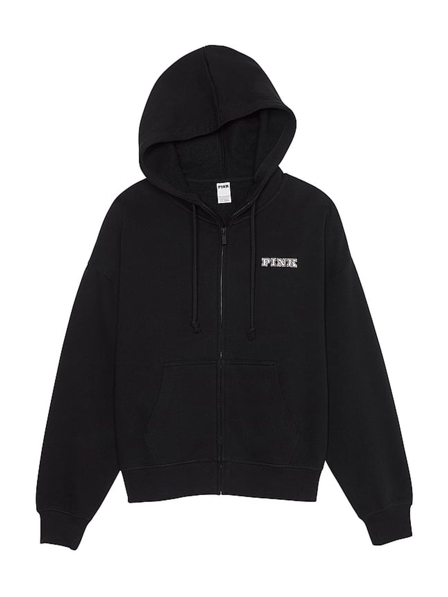 Black Zip Up Fleece Hoodie - Image 2 of 3