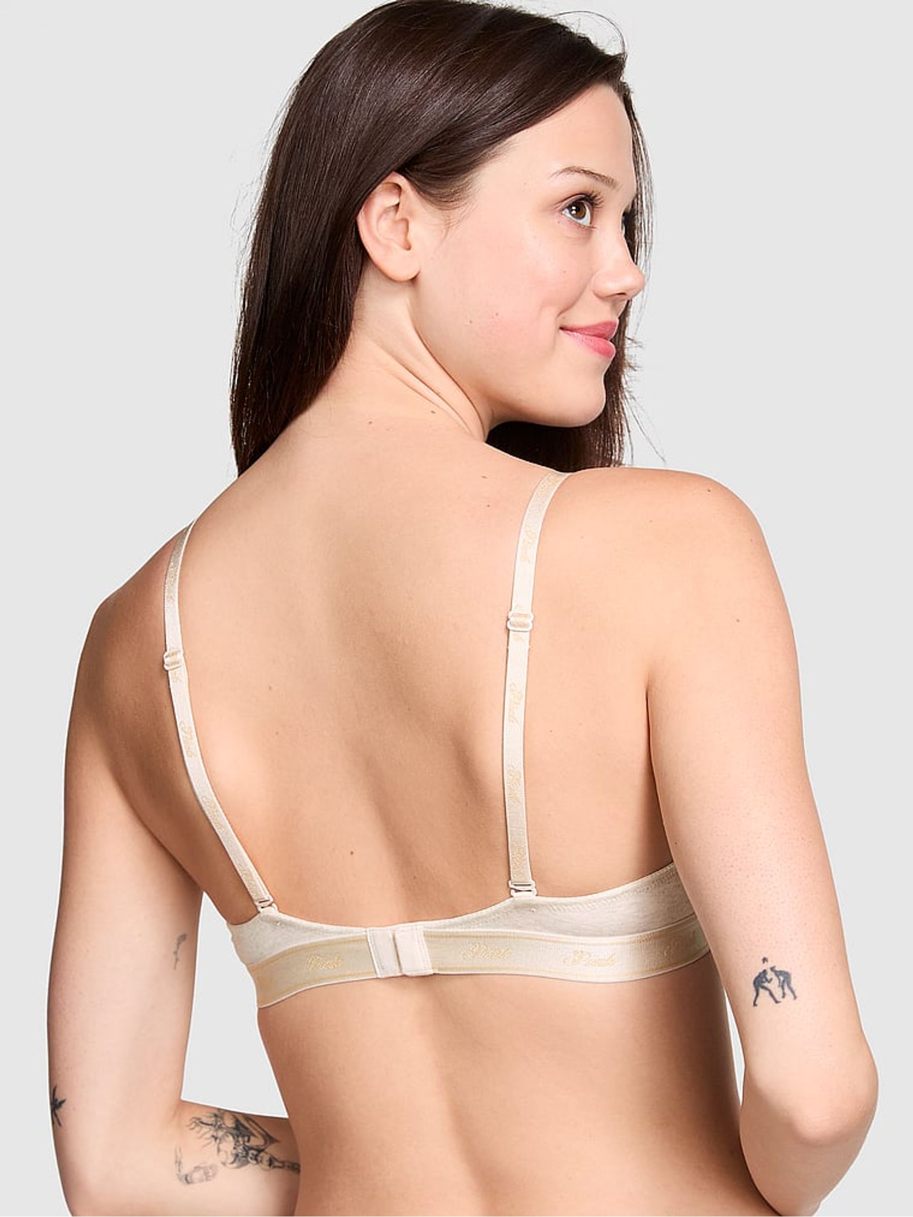 Nude Oatmeal Heather Non Wired Lightly Lined Bra - Image 2 of 3