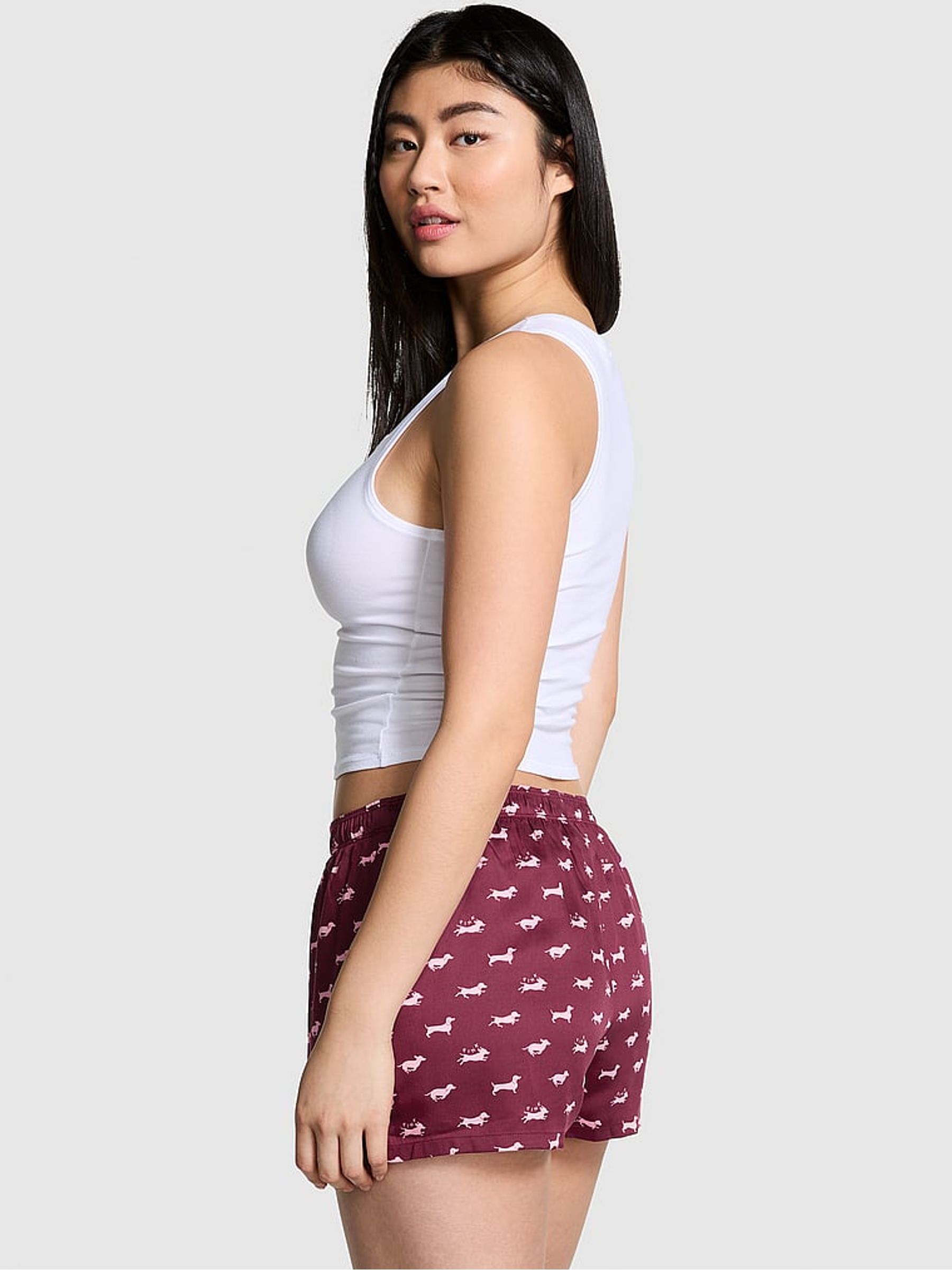 Red Kir Dog Short TENCEL™ Pyjama Bottoms - Image 2 of 4