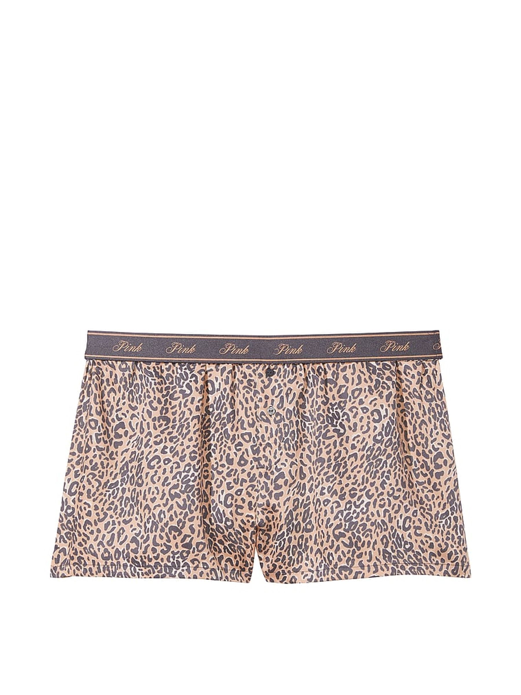 Brown Leopard Short TENCEL™ Pyjama Bottoms - Image 3 of 3