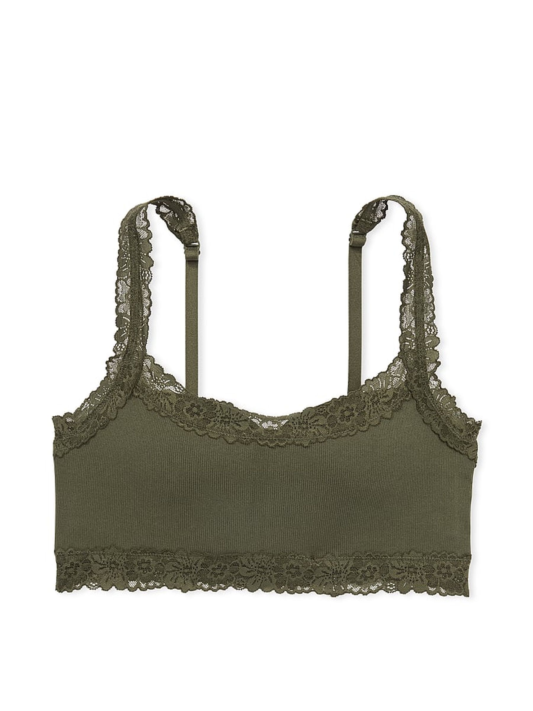Olive Green Seamless Bralette - Image 3 of 3
