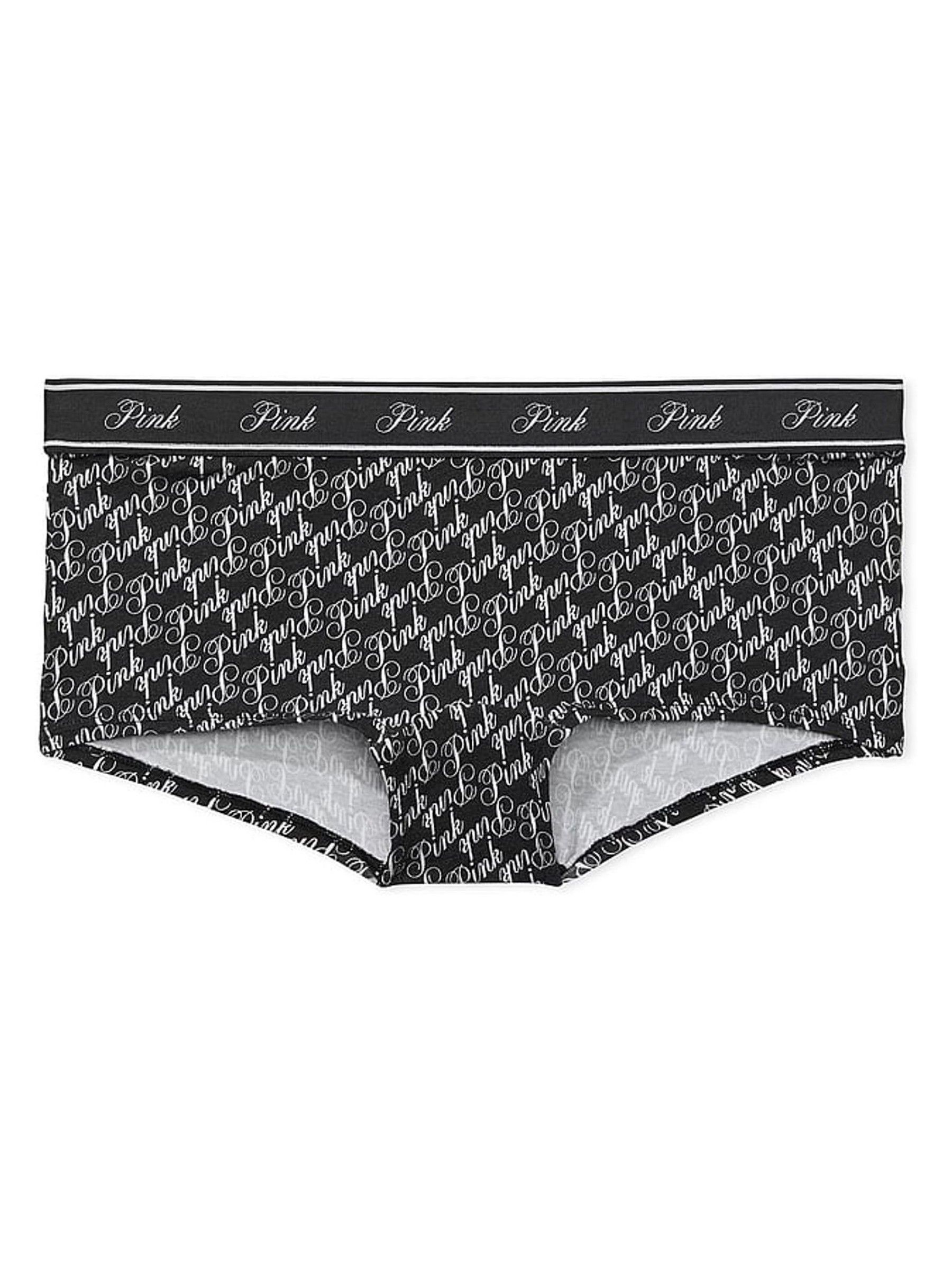 Black Script Short Cotton Logo Knickers - Image 3 of 3