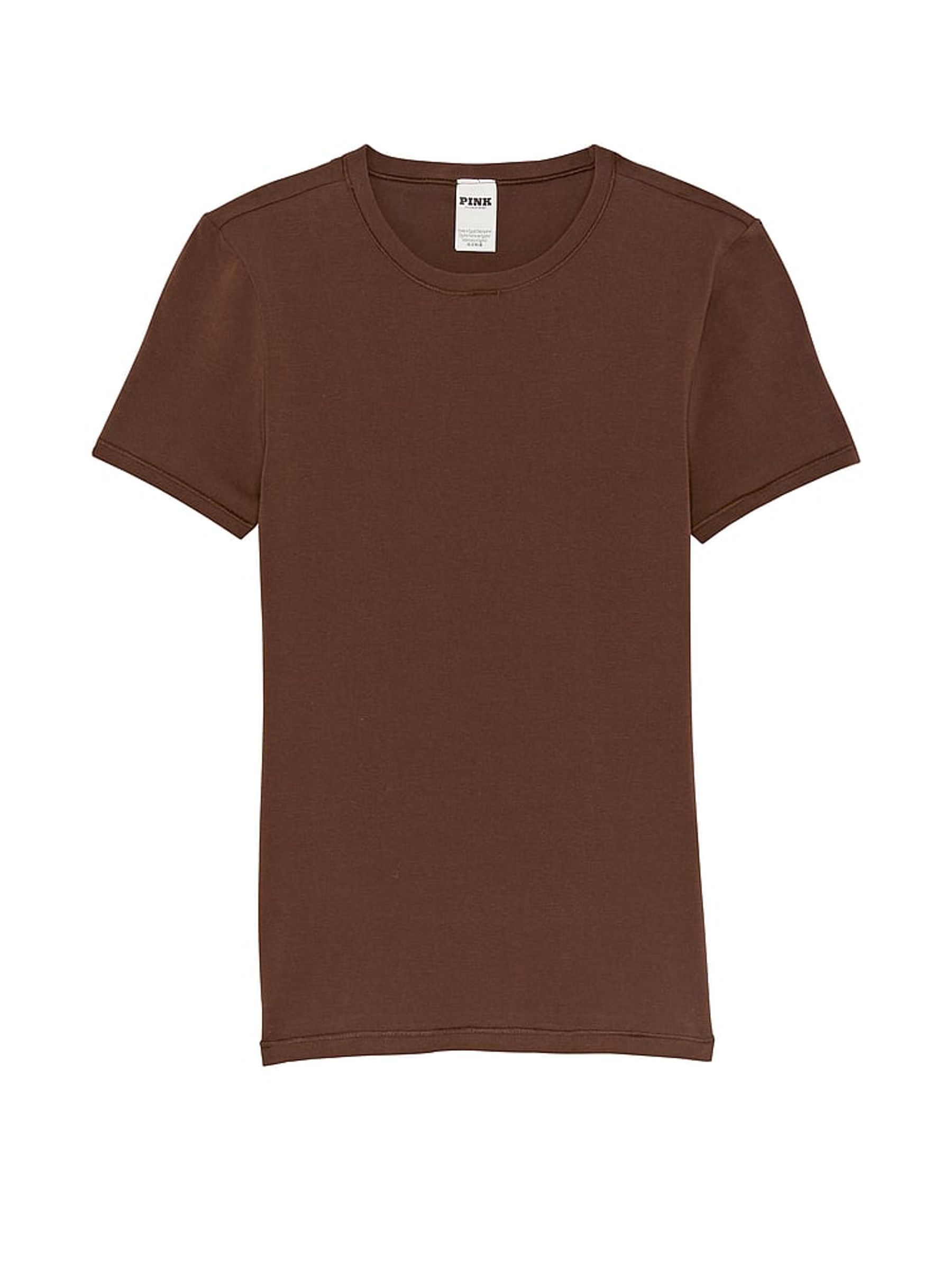 Ganache Brown Cotton T-Shirt - Image 3 of 3