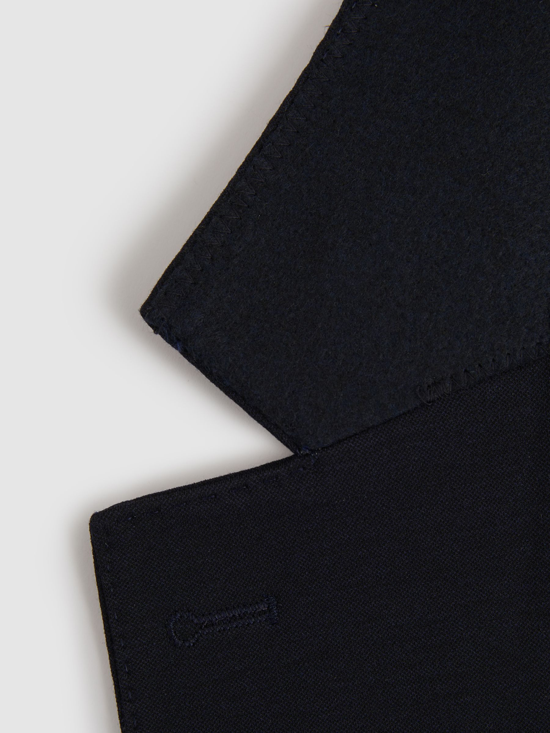 Single Breasted Jersey Suit Blazer in Navy - Image 5 of 6