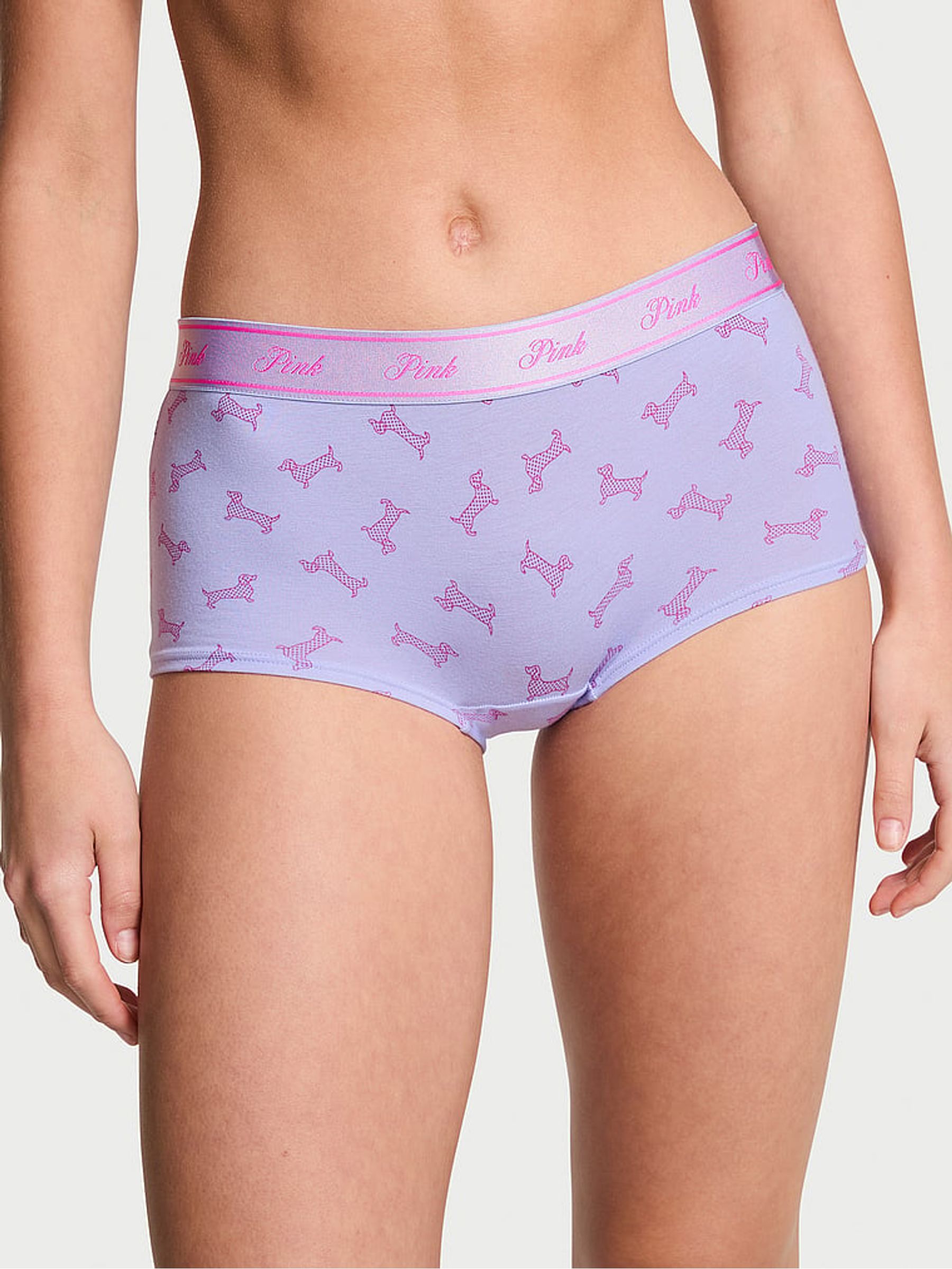 Purple Cloud Dogs Short Cotton Logo Knickers - Image 1 of 3