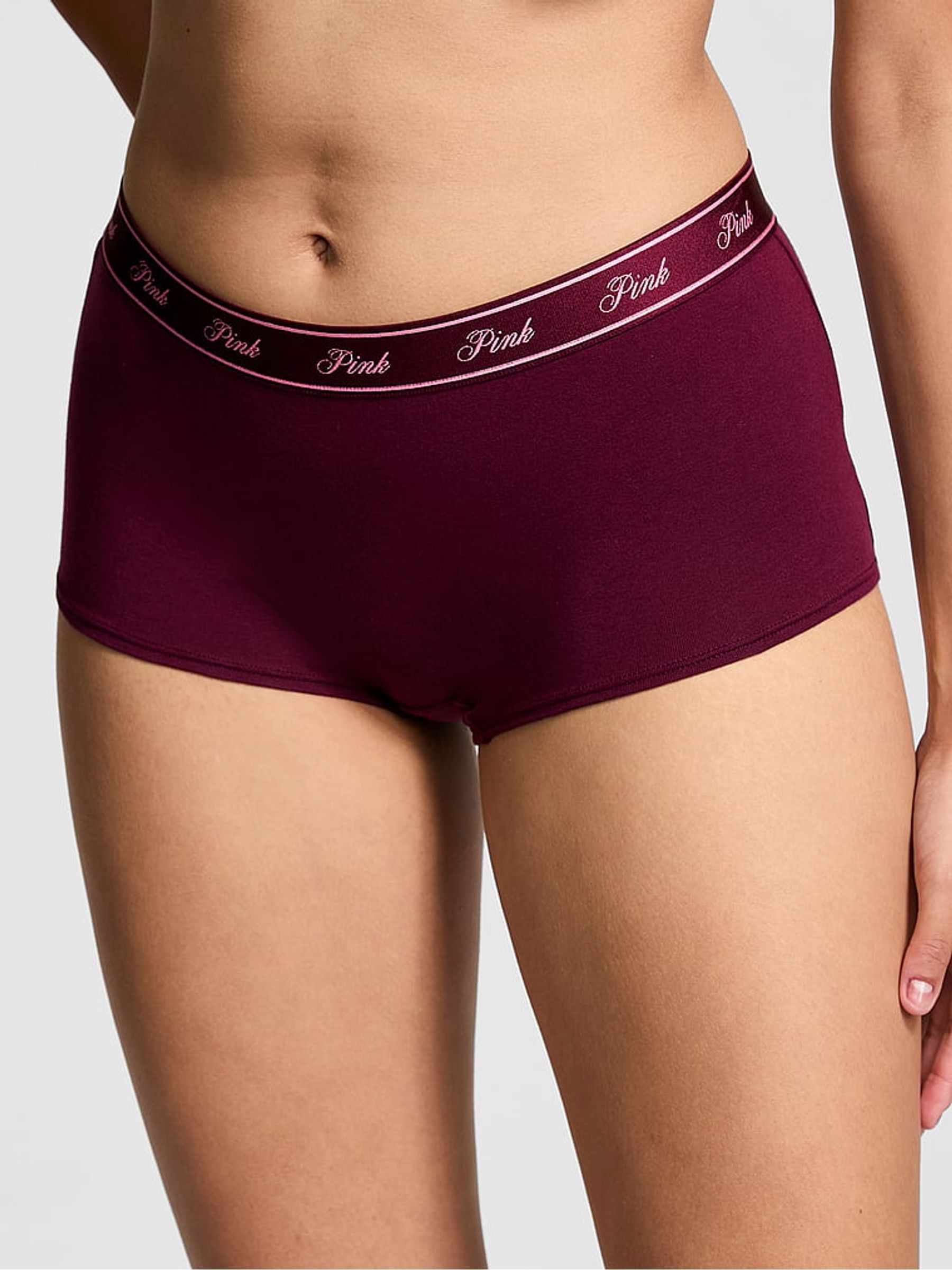 Purple Rose Short Cotton Logo Knickers - Image 1 of 3
