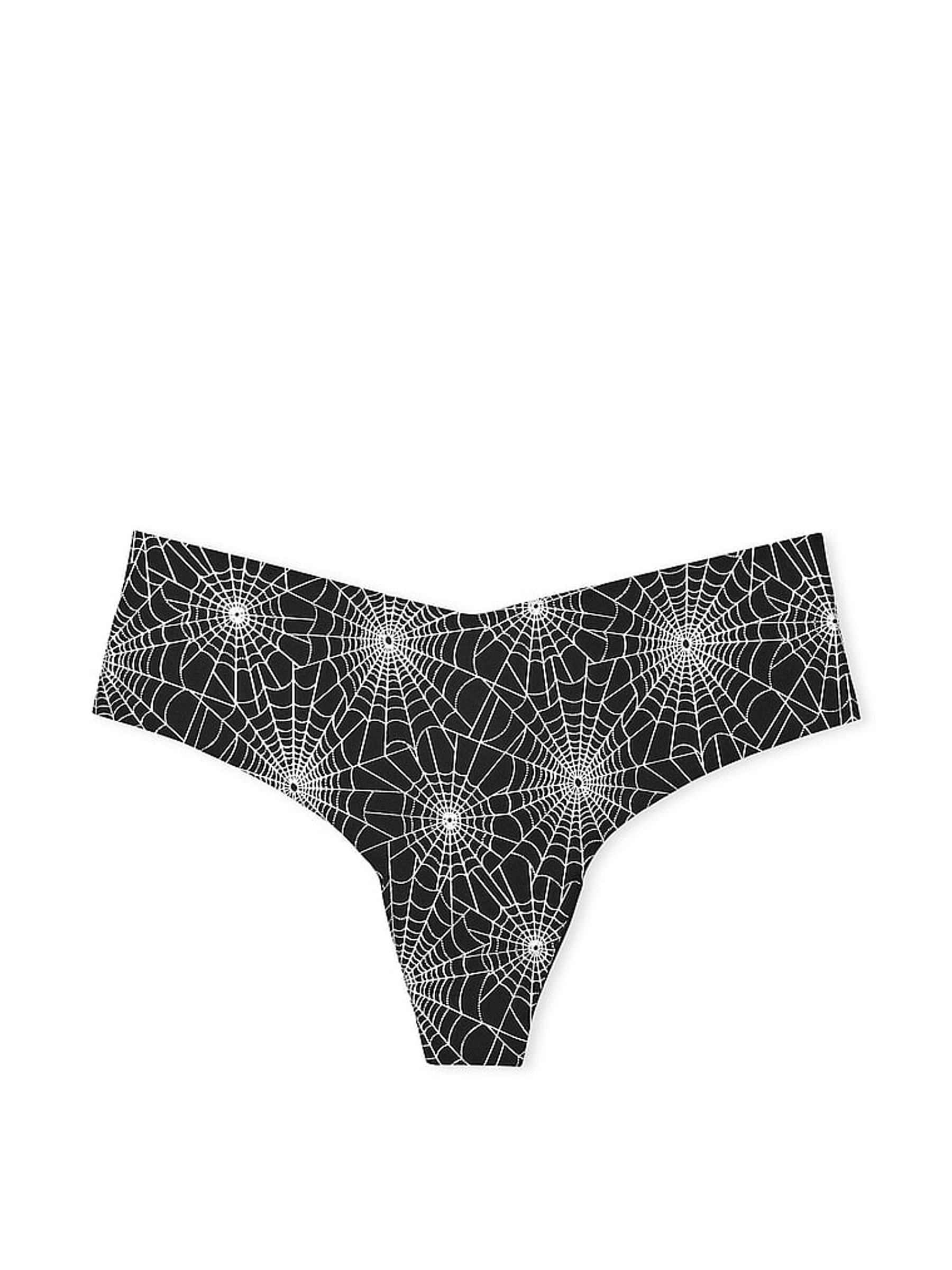 Black Spiderweb Thong No Show Knickers - Image 3 of 3