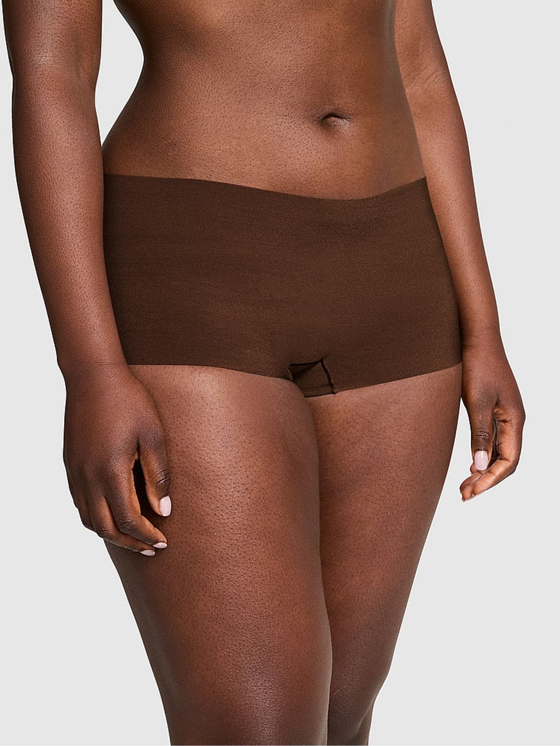 Nude Ganache Short No Show Lace Trim Hipster Knickers - Image 1 of 4