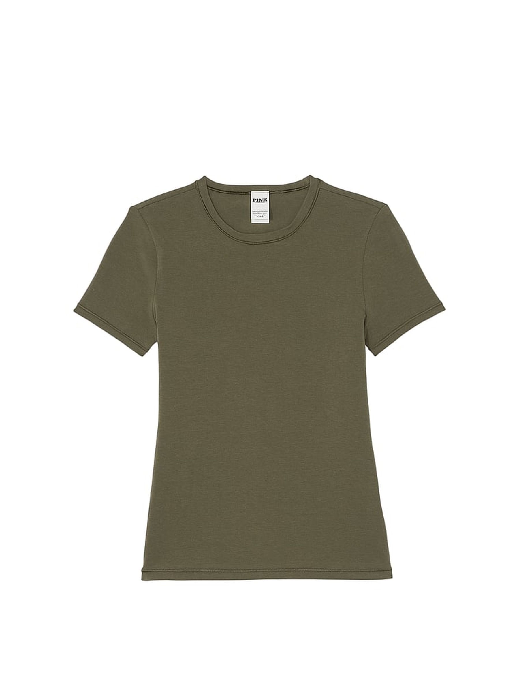 Olive Green Cotton T-Shirt - Image 3 of 3