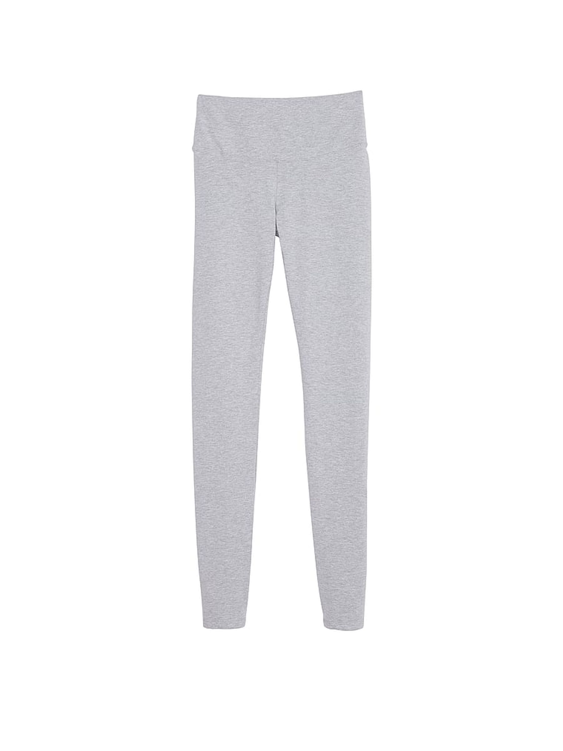 Grey Heather Cotton Leggings - Image 3 of 3
