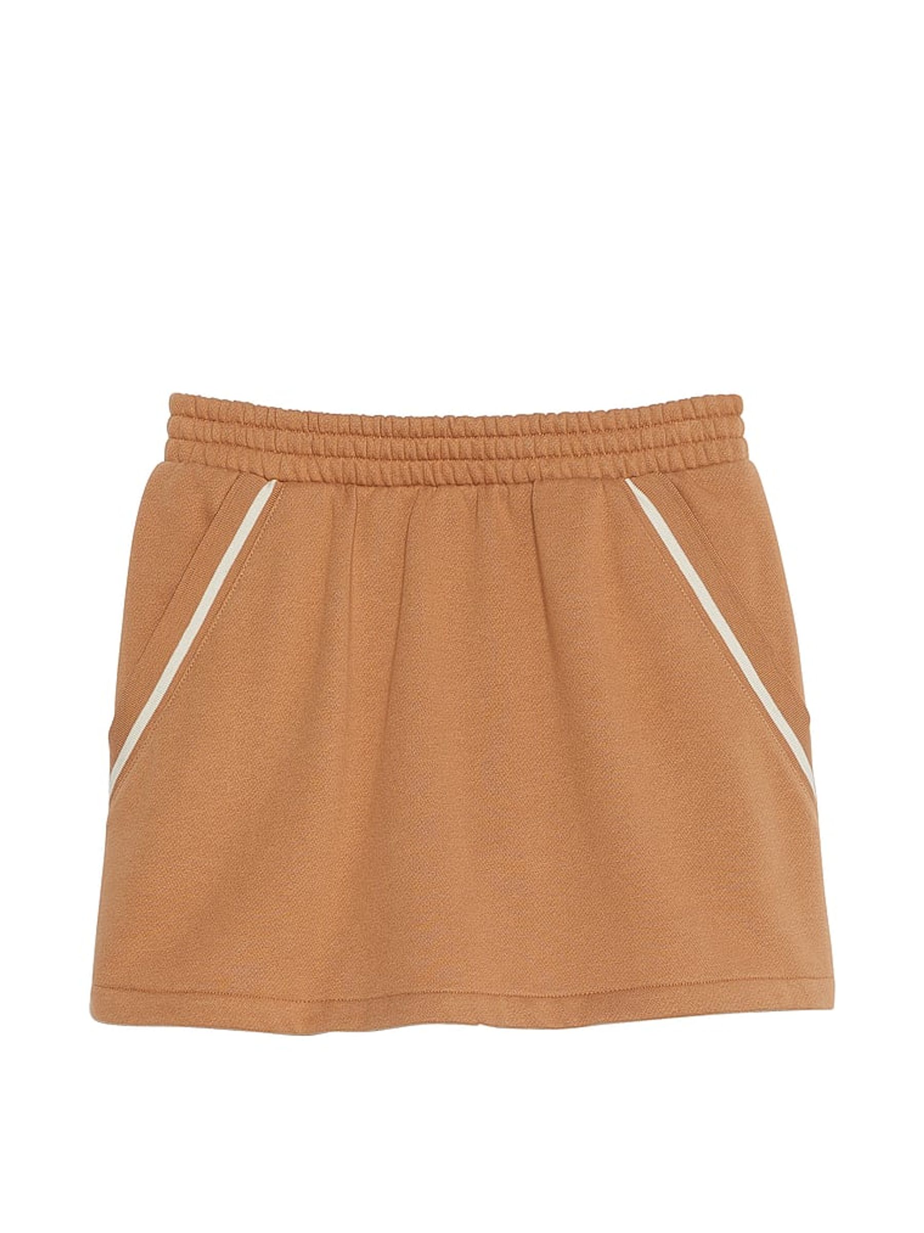 Toffee Brown Knitted Fleece Skort - Image 3 of 3