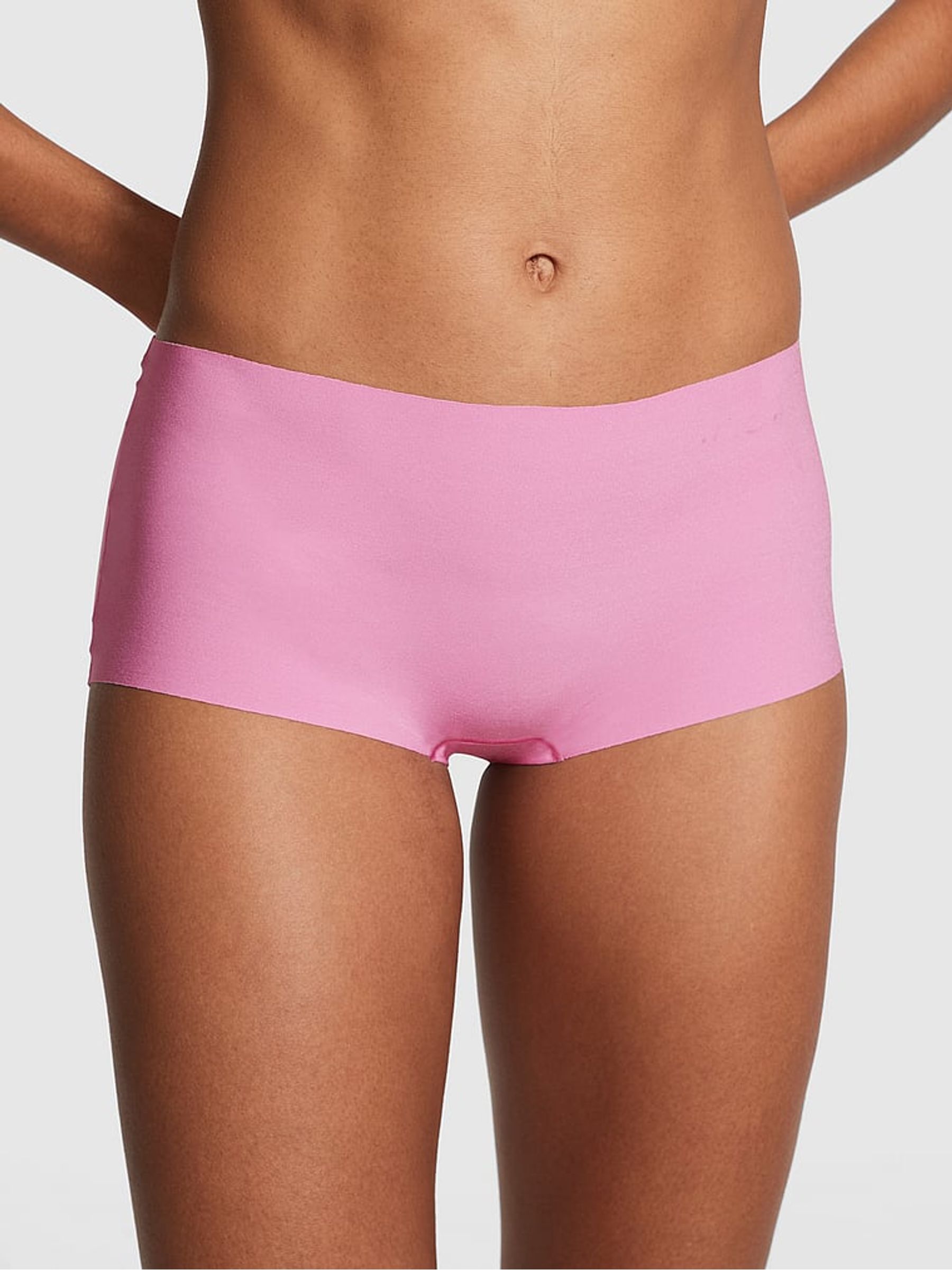 Pink Moonstone Short No Show Lace Trim Hipster Knickers - Image 1 of 1