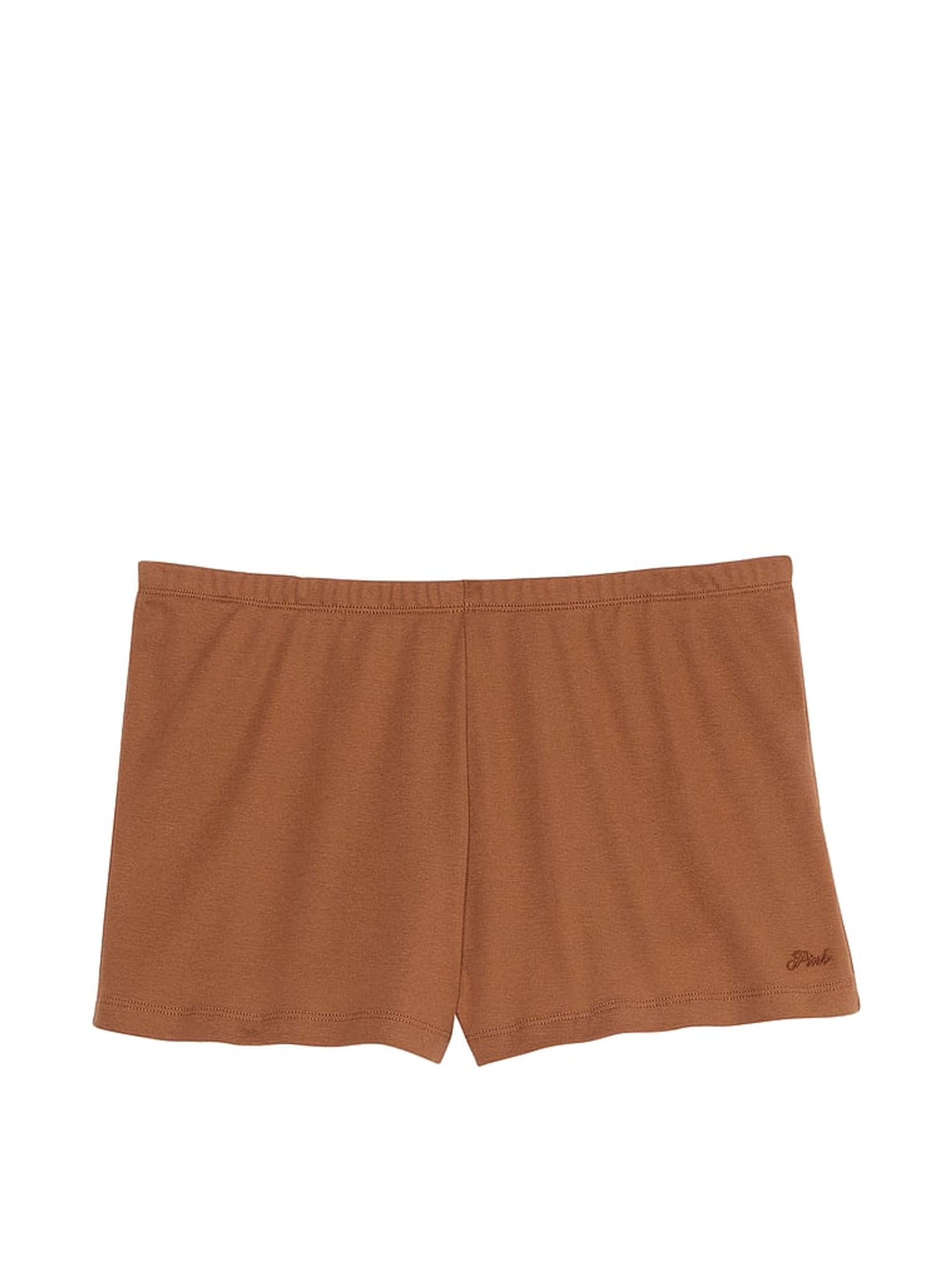 Nude Caramel Cotton Pyjama Shorts - Image 3 of 3