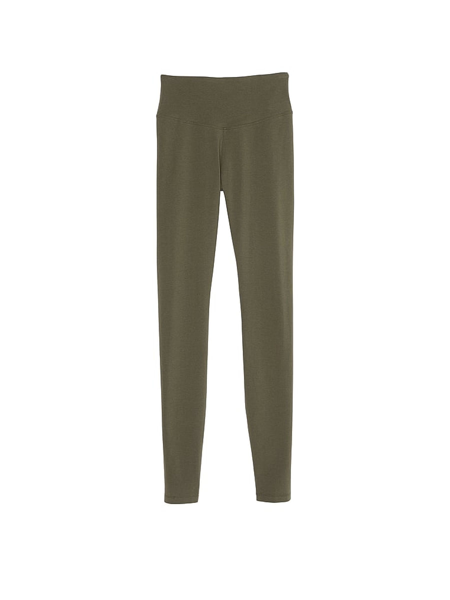Olive Green Cotton Leggings - Image 3 of 3